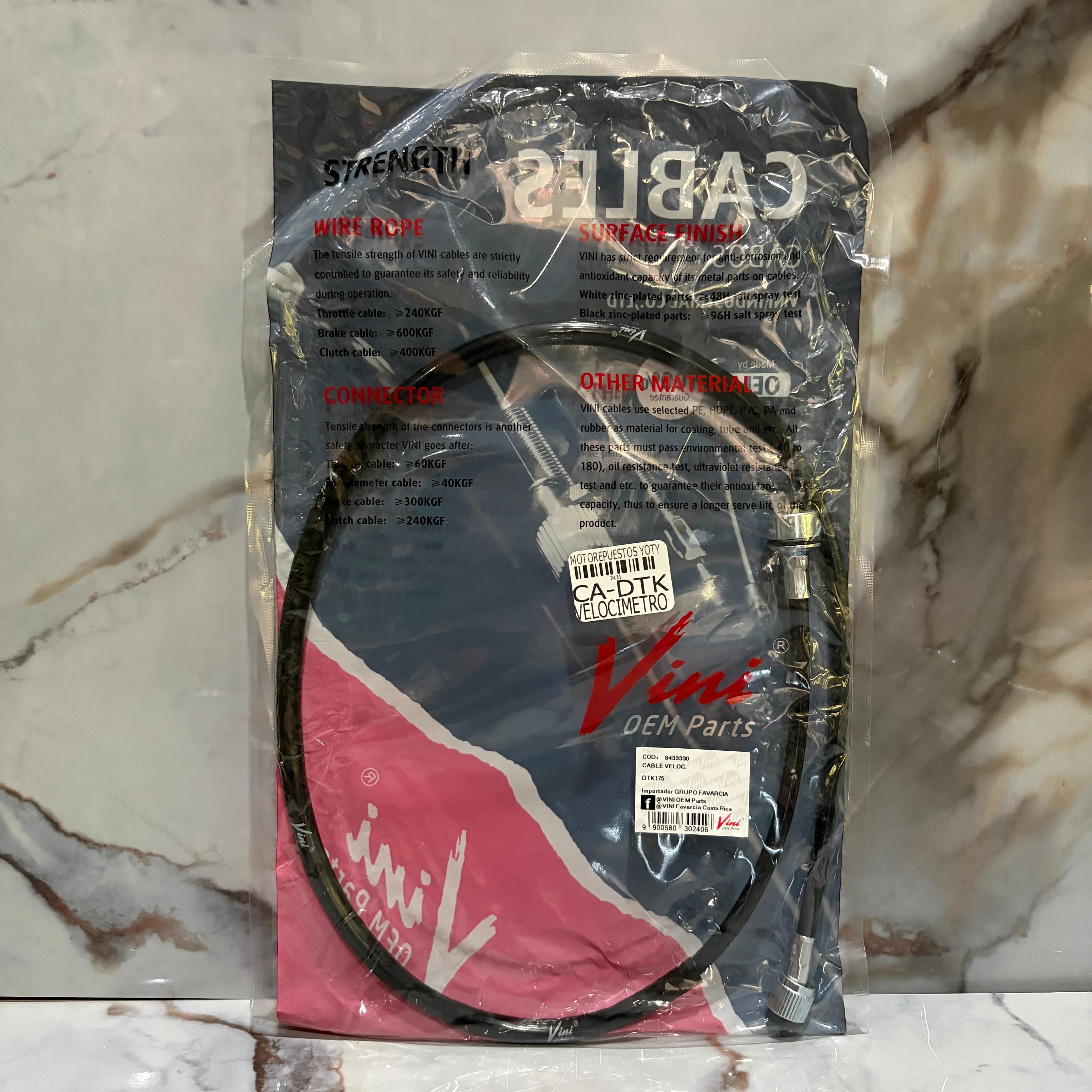 CABLE VELOCIMETRO DTK175 / CGL125