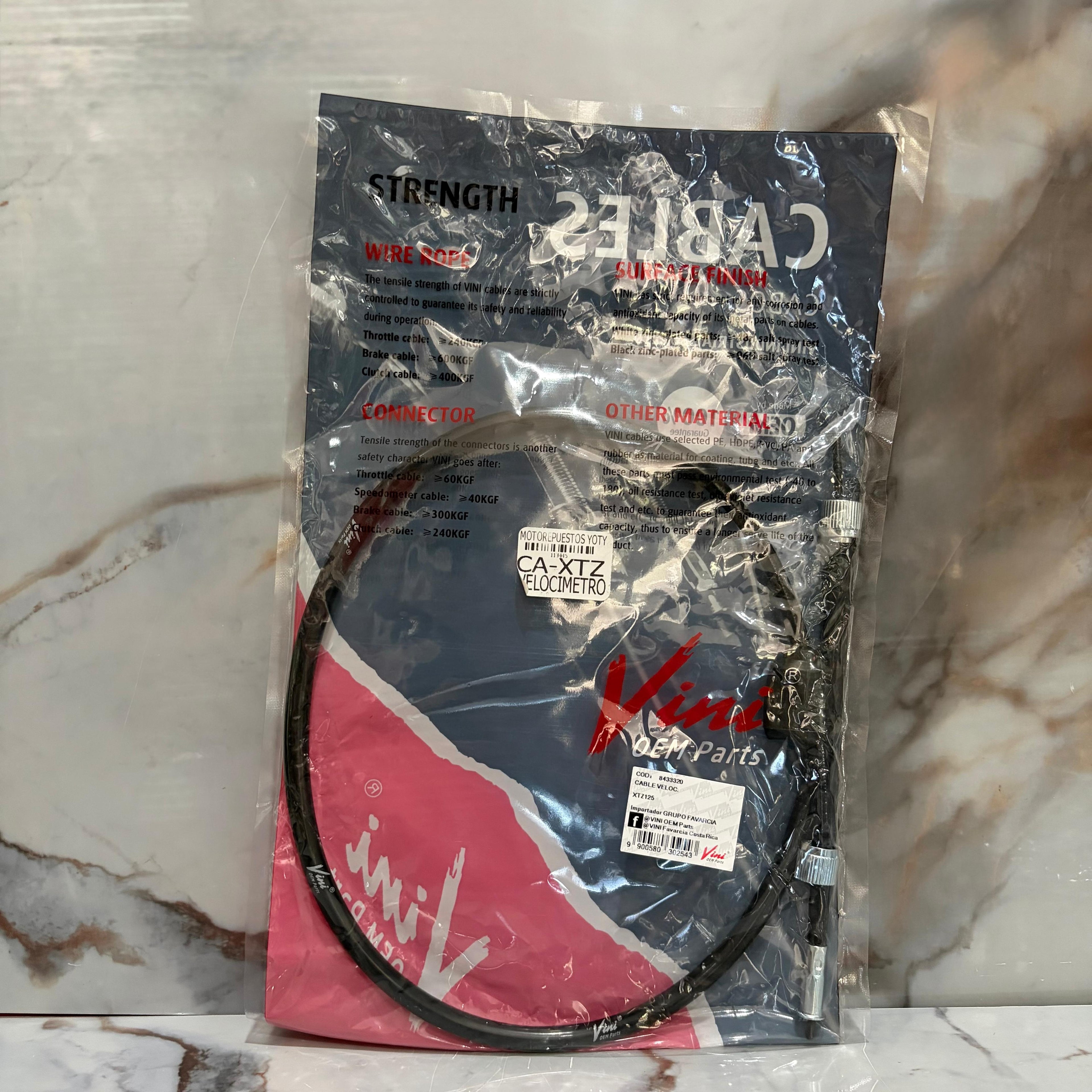 CABLE VELOCIMETRO XTZ125 ACT-MOREX-VINI