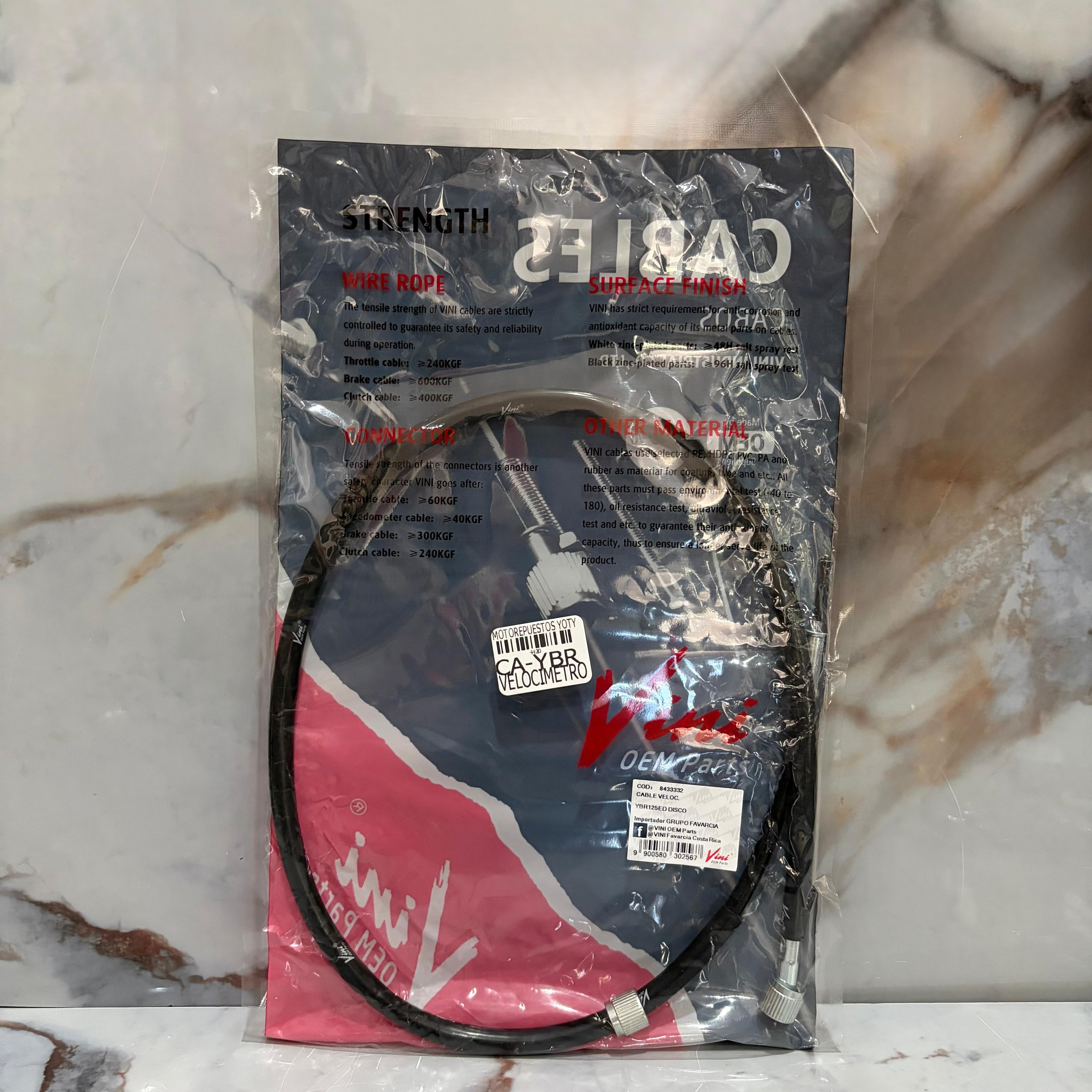 CABLE VELOCIMETRO YBR125/XTZ DISCO
