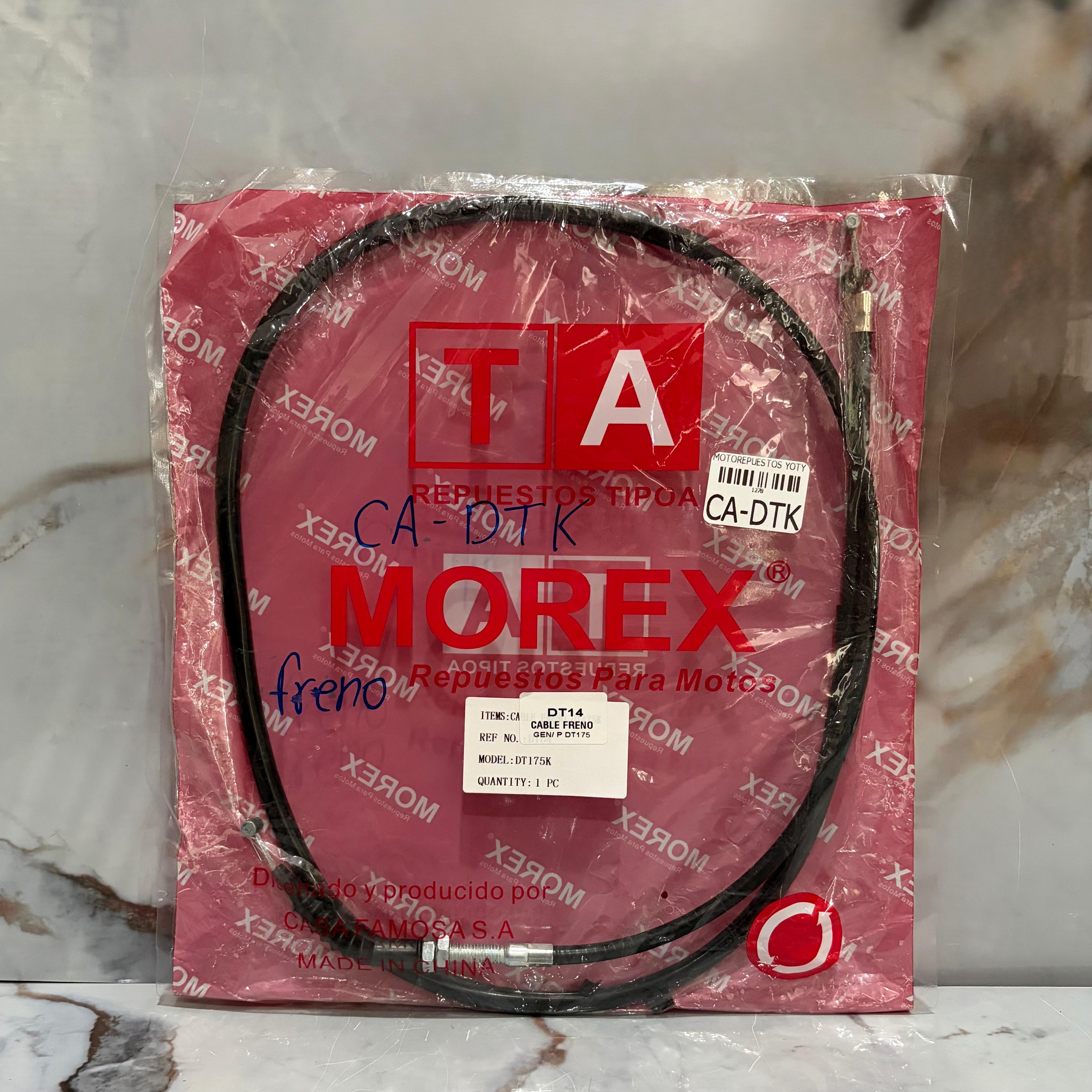 CABLE FRENO DTK175/XT200