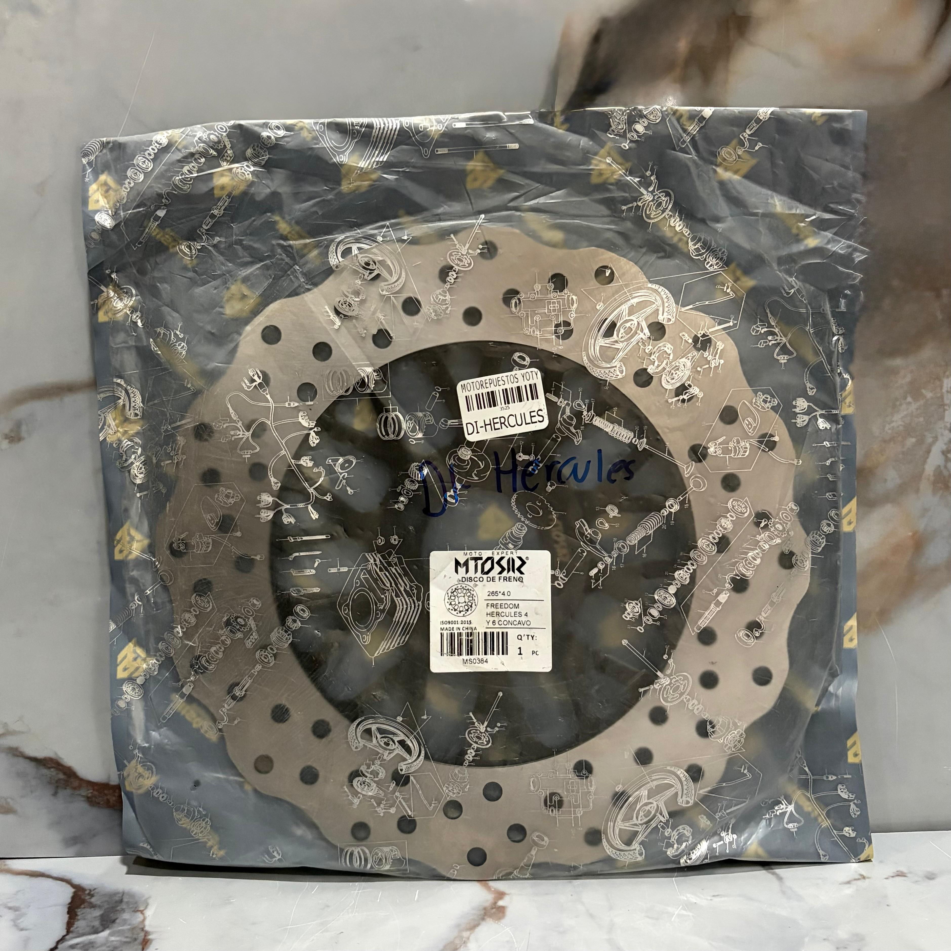 DISCO DE FRENO DELANTERO HERCULES 200 4-6