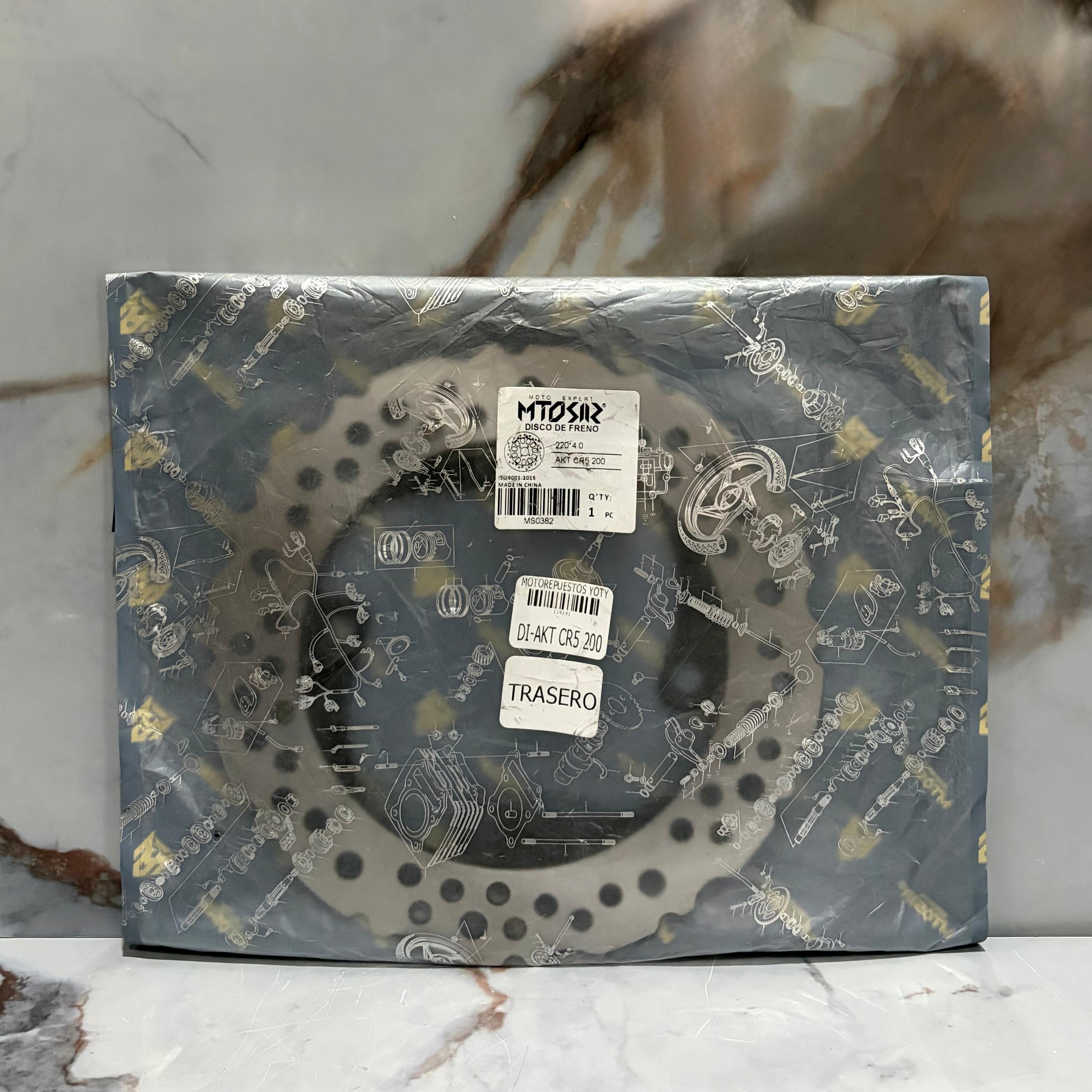DISCO DE FRENO TRASERO AKT CR5 200