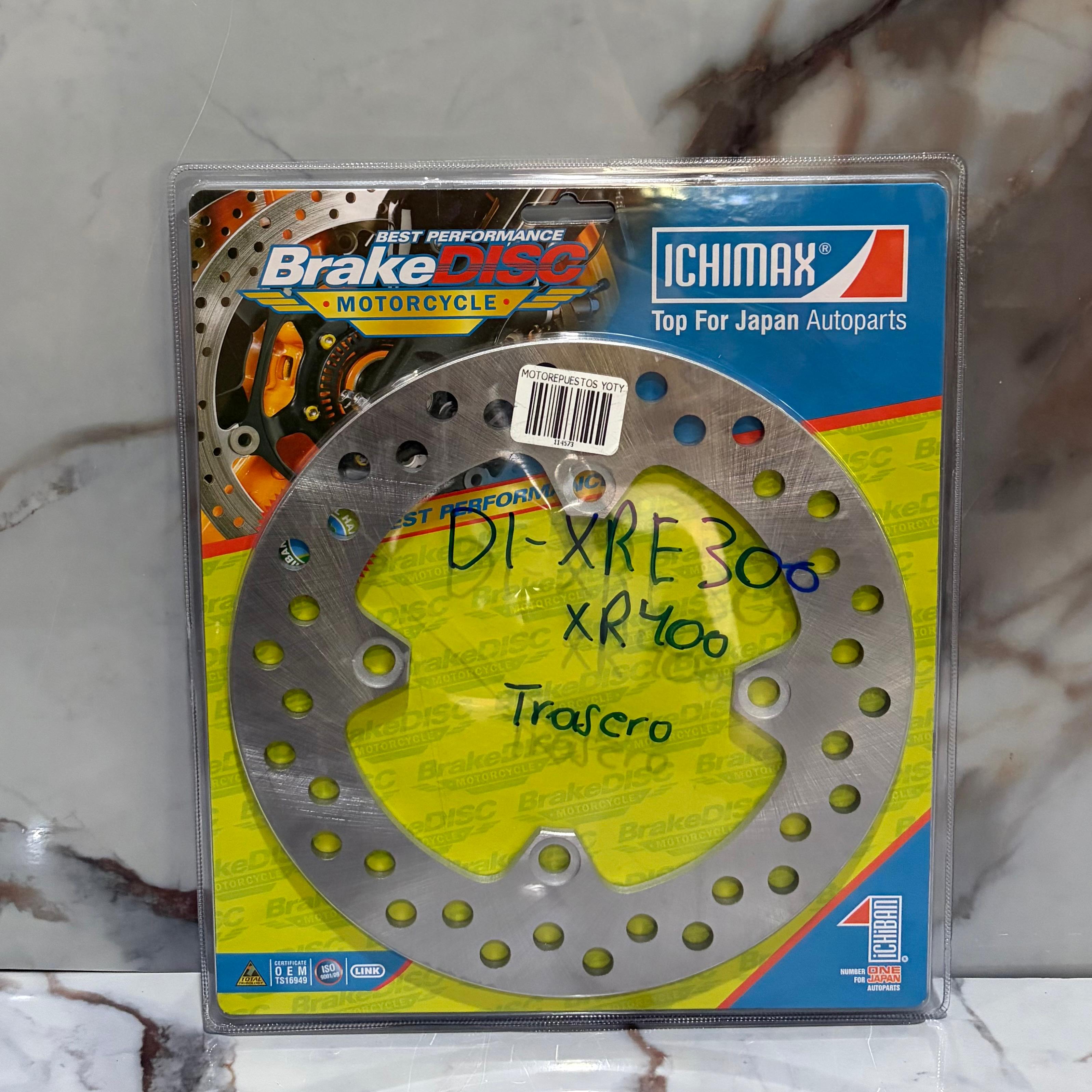 DISCO FRENO TRASERO XRE300/XR400 ICHIMAX