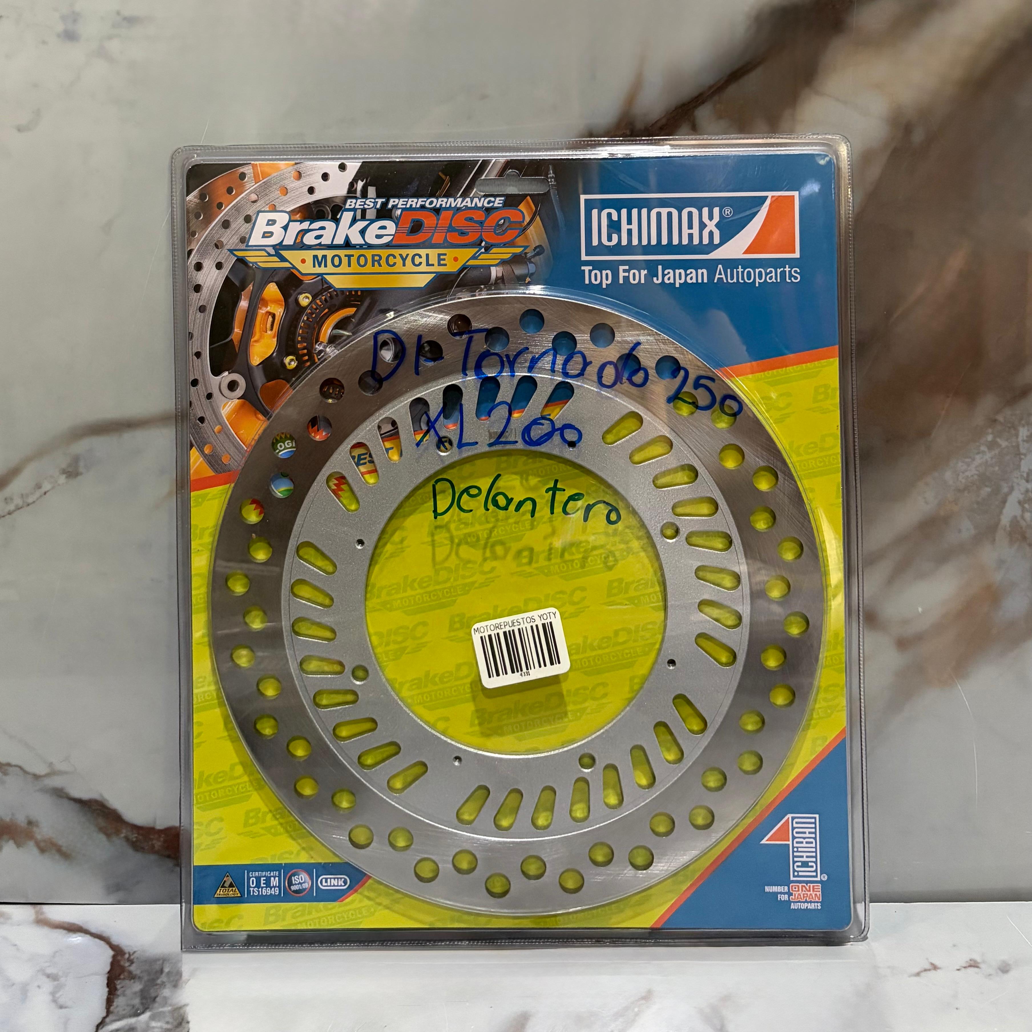DISCO FRENO DELANTERO TORNADO250-XL200 ICHIMAX