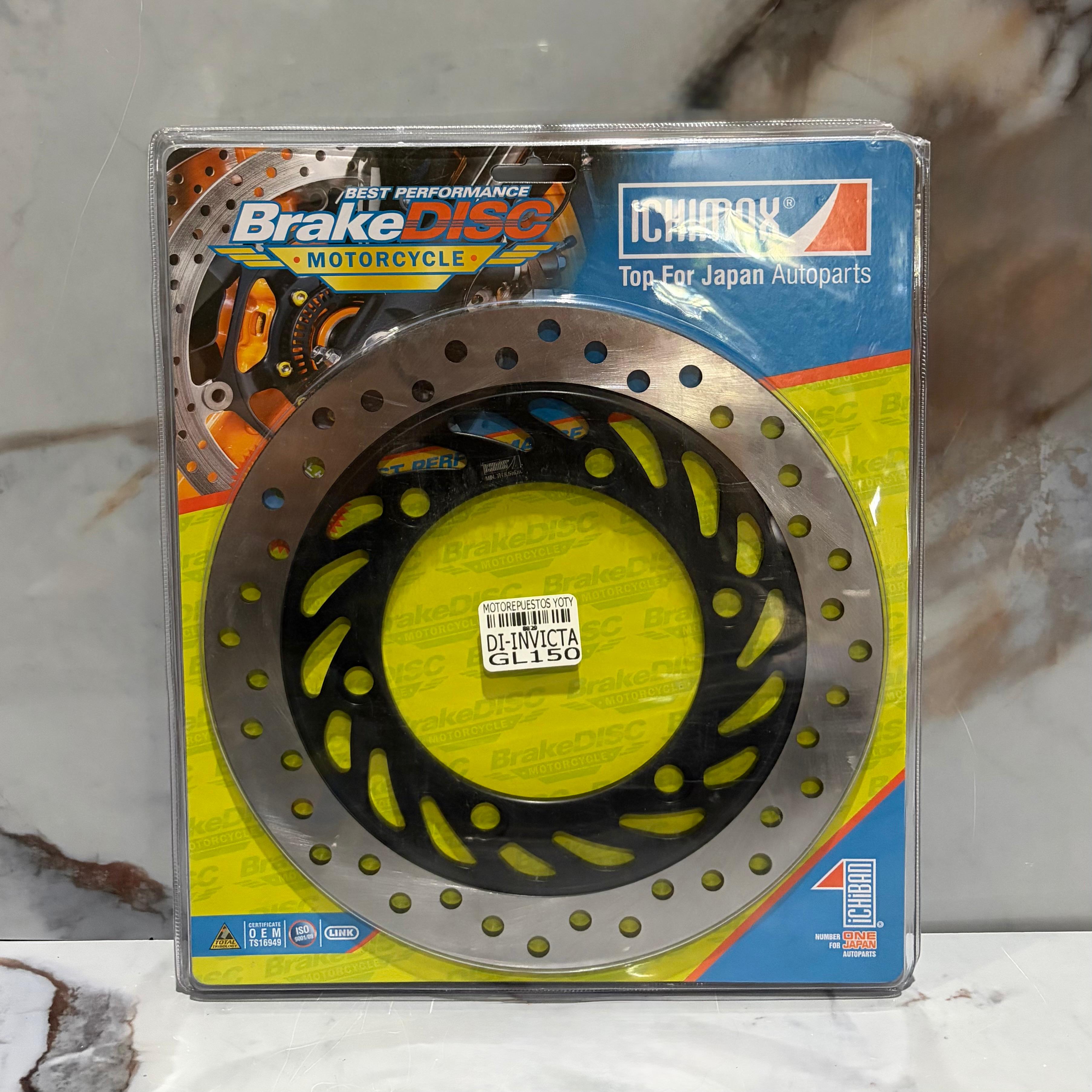 DISCO FRENO DELANTERO INVICTA150+GL150 ICHIMAX