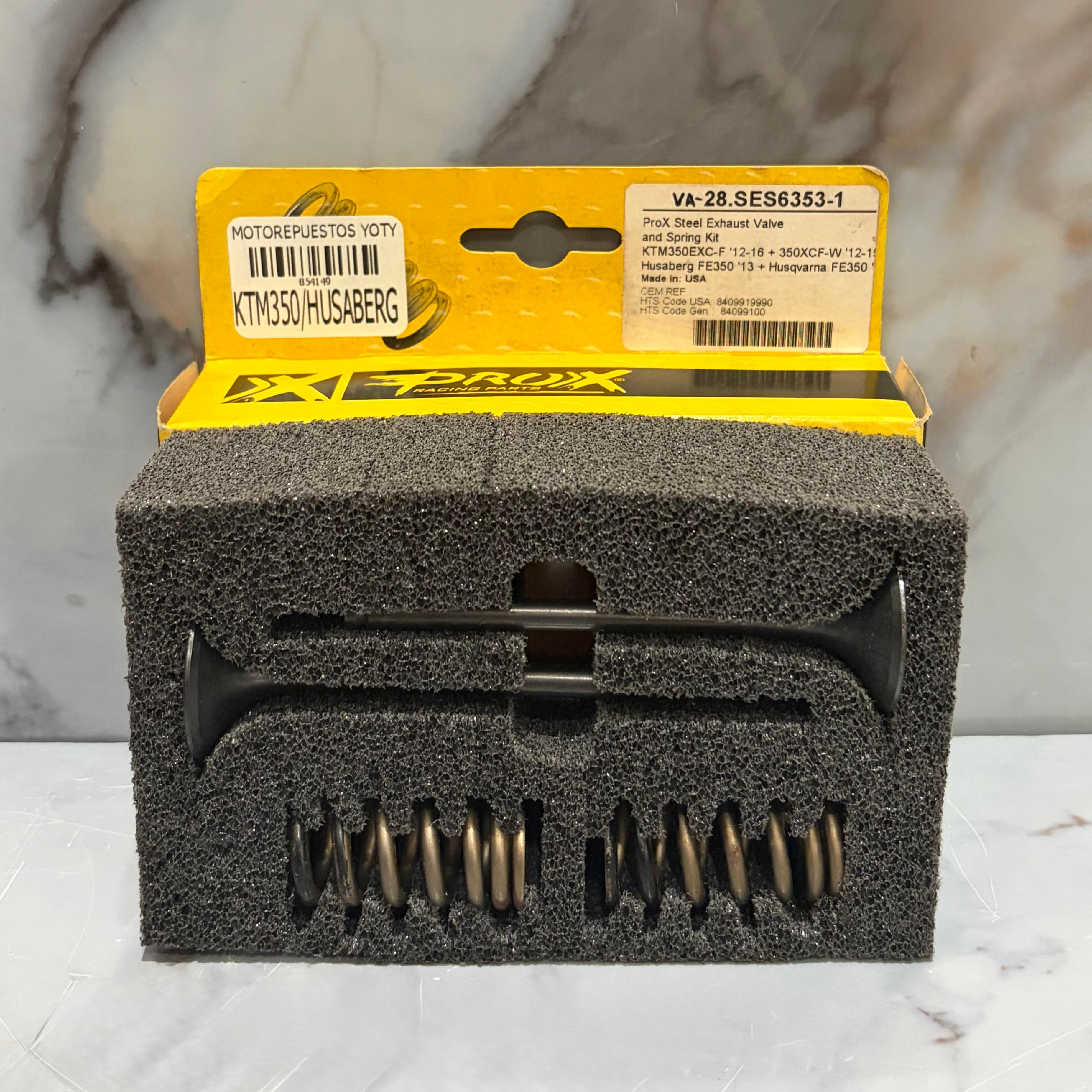 SET VALVULAS ESCAPE KTM350EXC-F+HUSABERG PRO-X