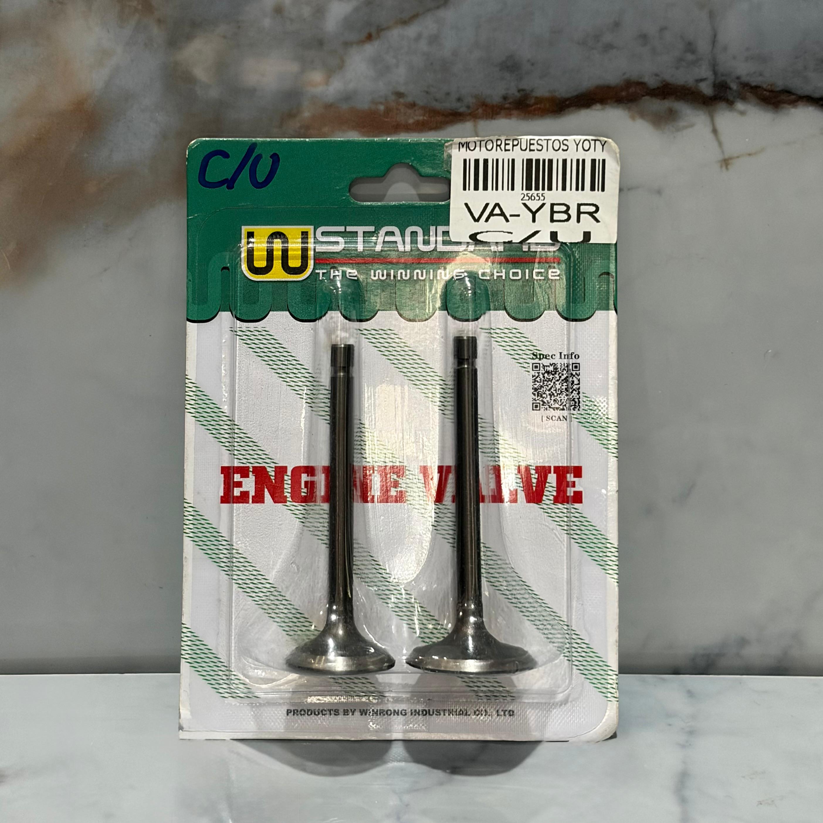 VALVULAS ADMISION Y ESCAPE DE YBR C/U