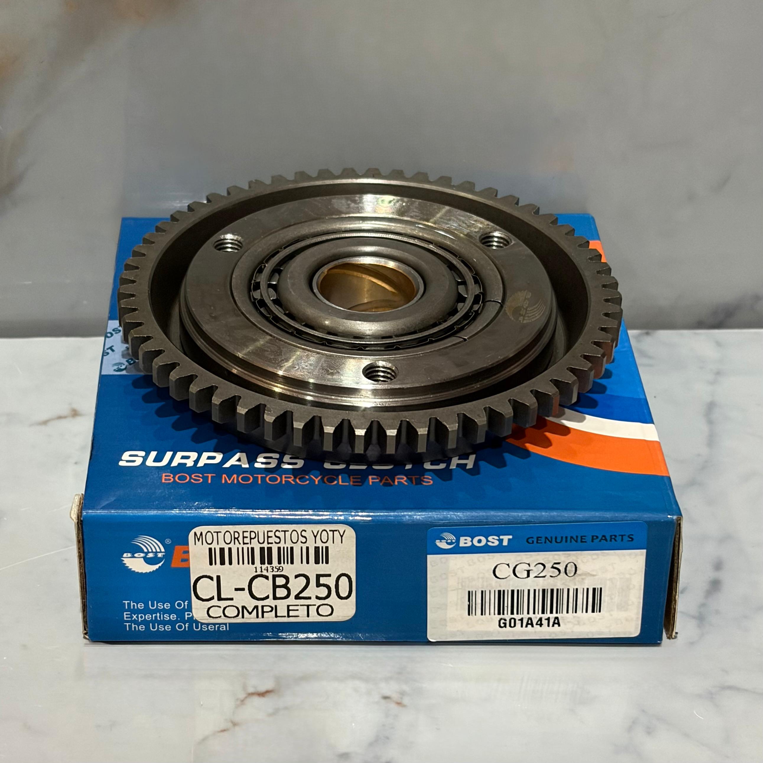 CLUTCH ARRANQUE CB250 COMPLETO BOST