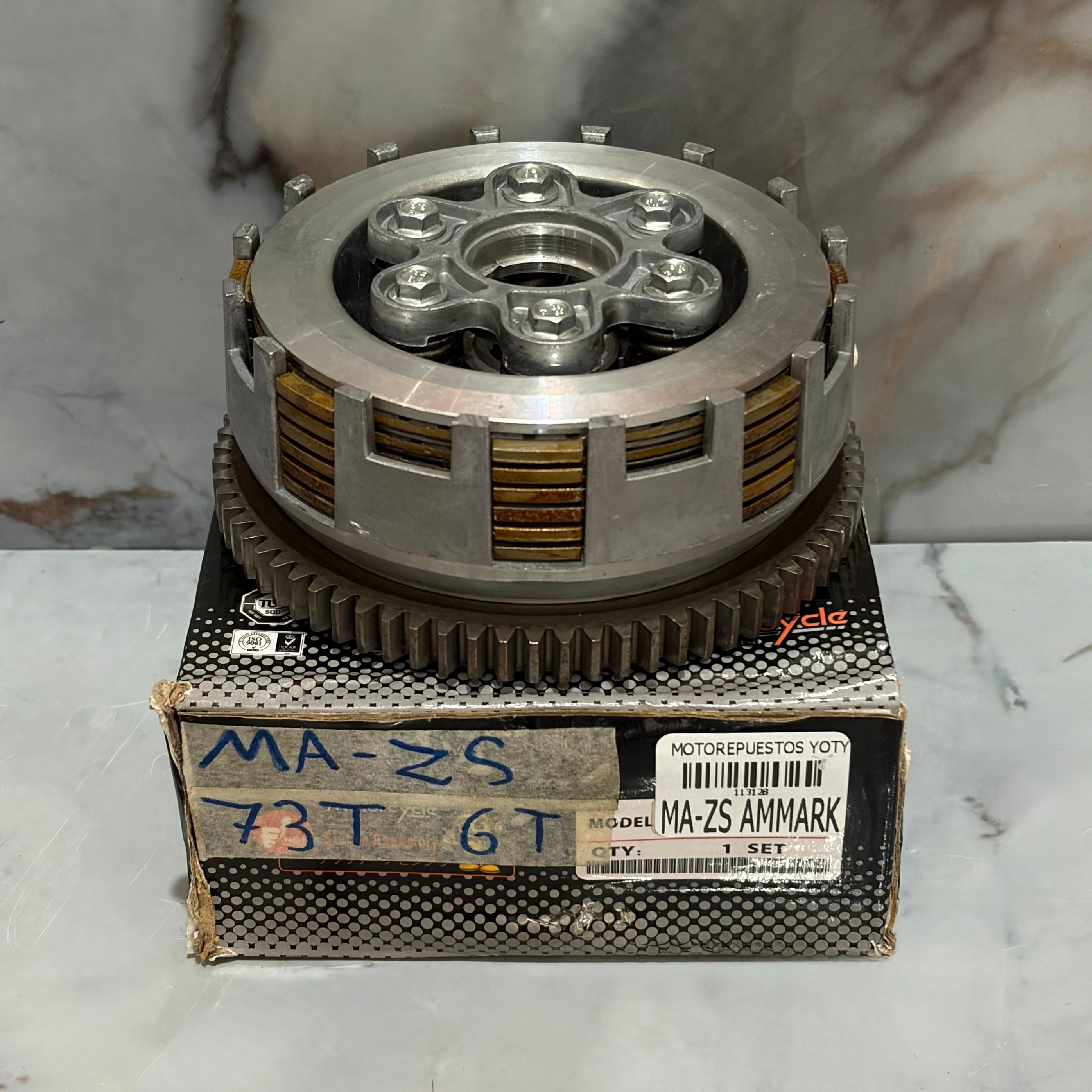 MANZANA CLUTCH COMPLETO ZS150 73T 6T AMMARK