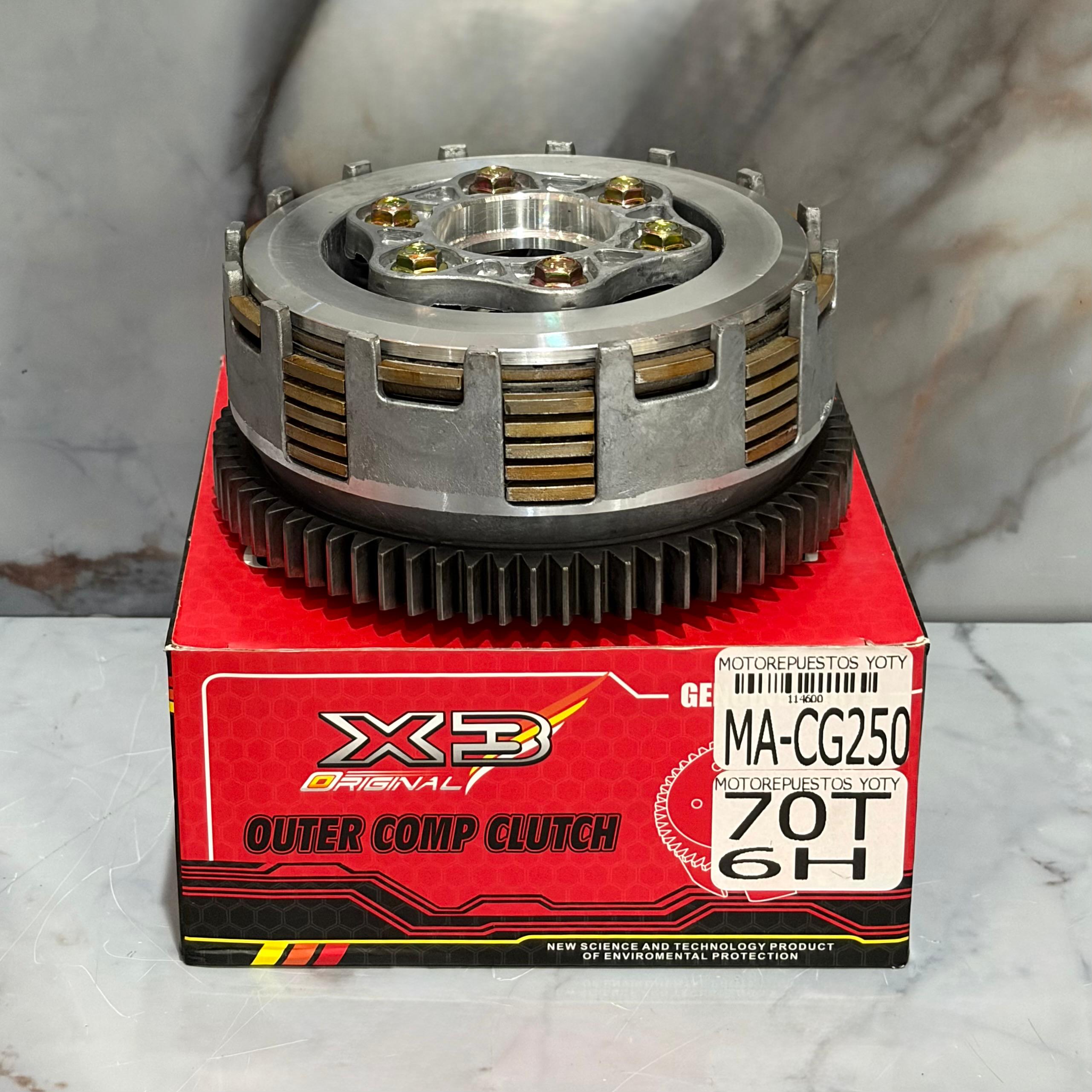 MANZANA CLUTCH CG250 70T 6H X3