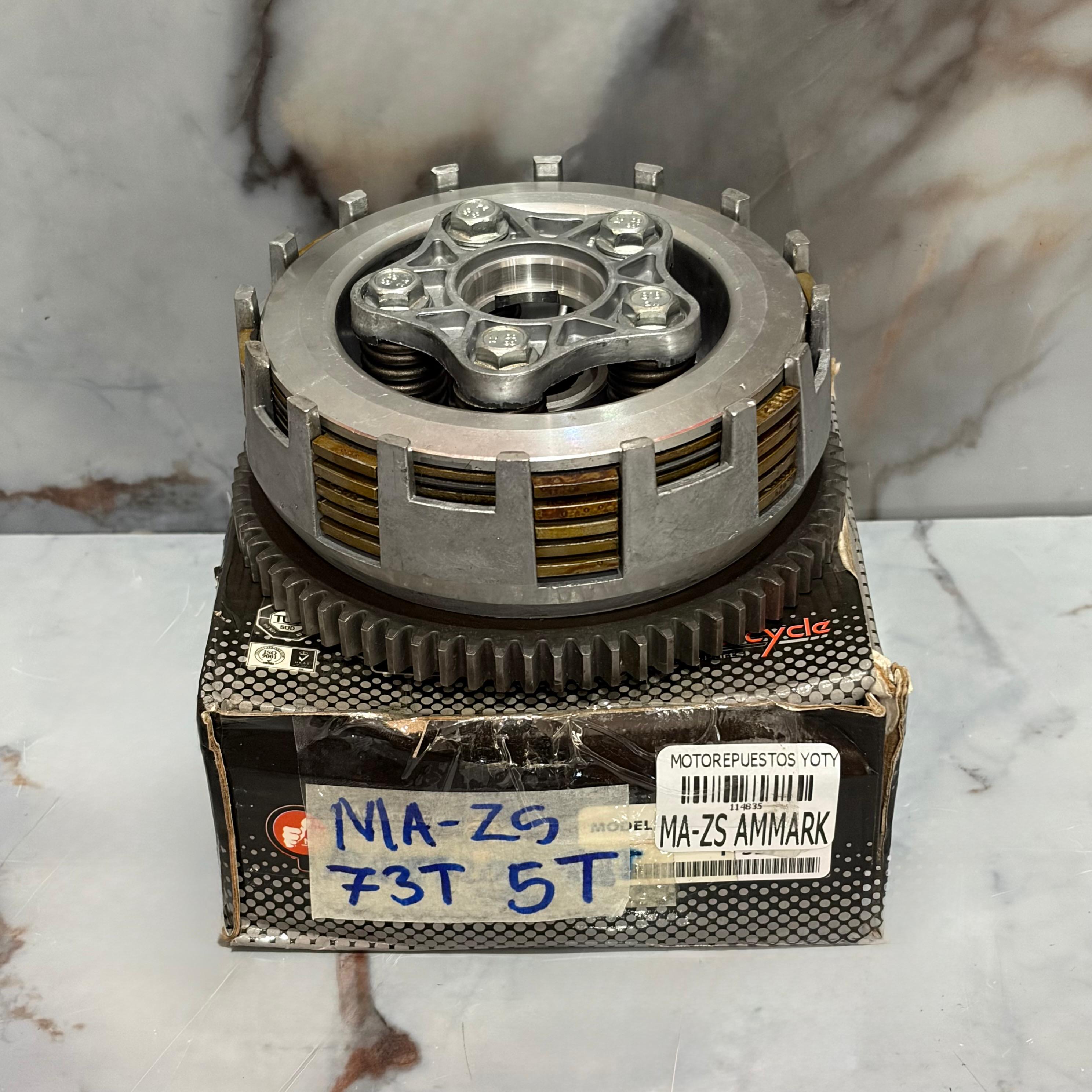 MANZANA CLUTCH COMPLETO ZS200 73T 5T AMMARK