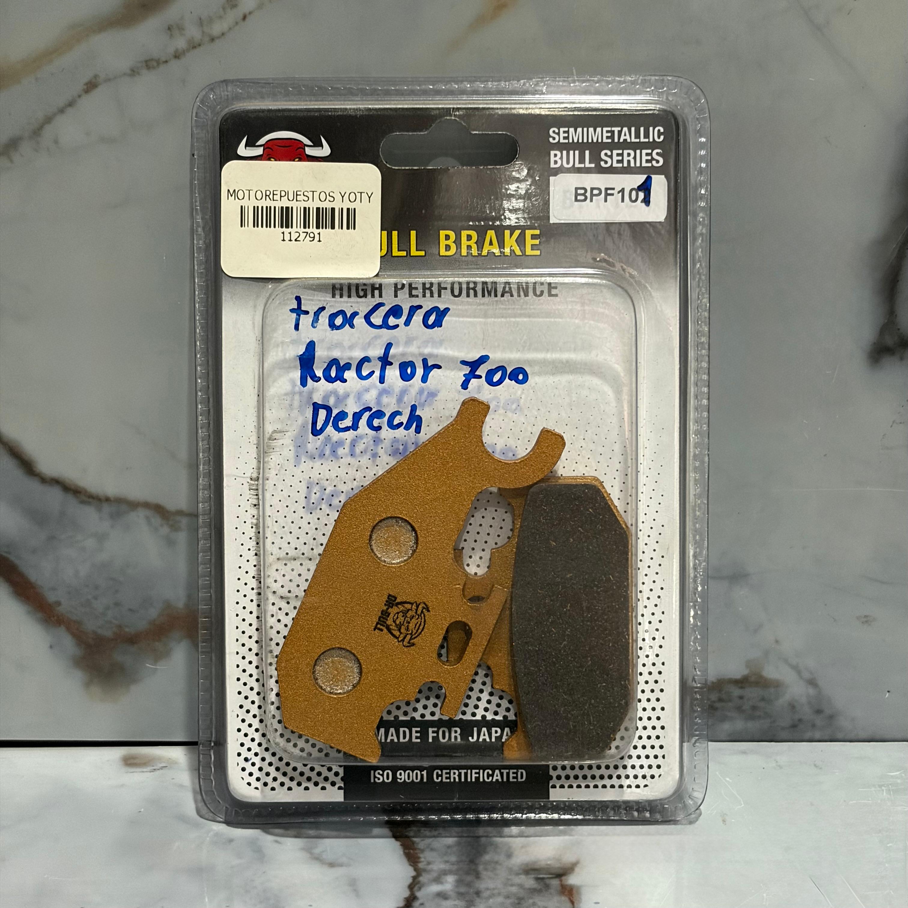 FIBRA FRENO TRASERO RAPTOR700 GANCHO DER/IZQ DRBULL