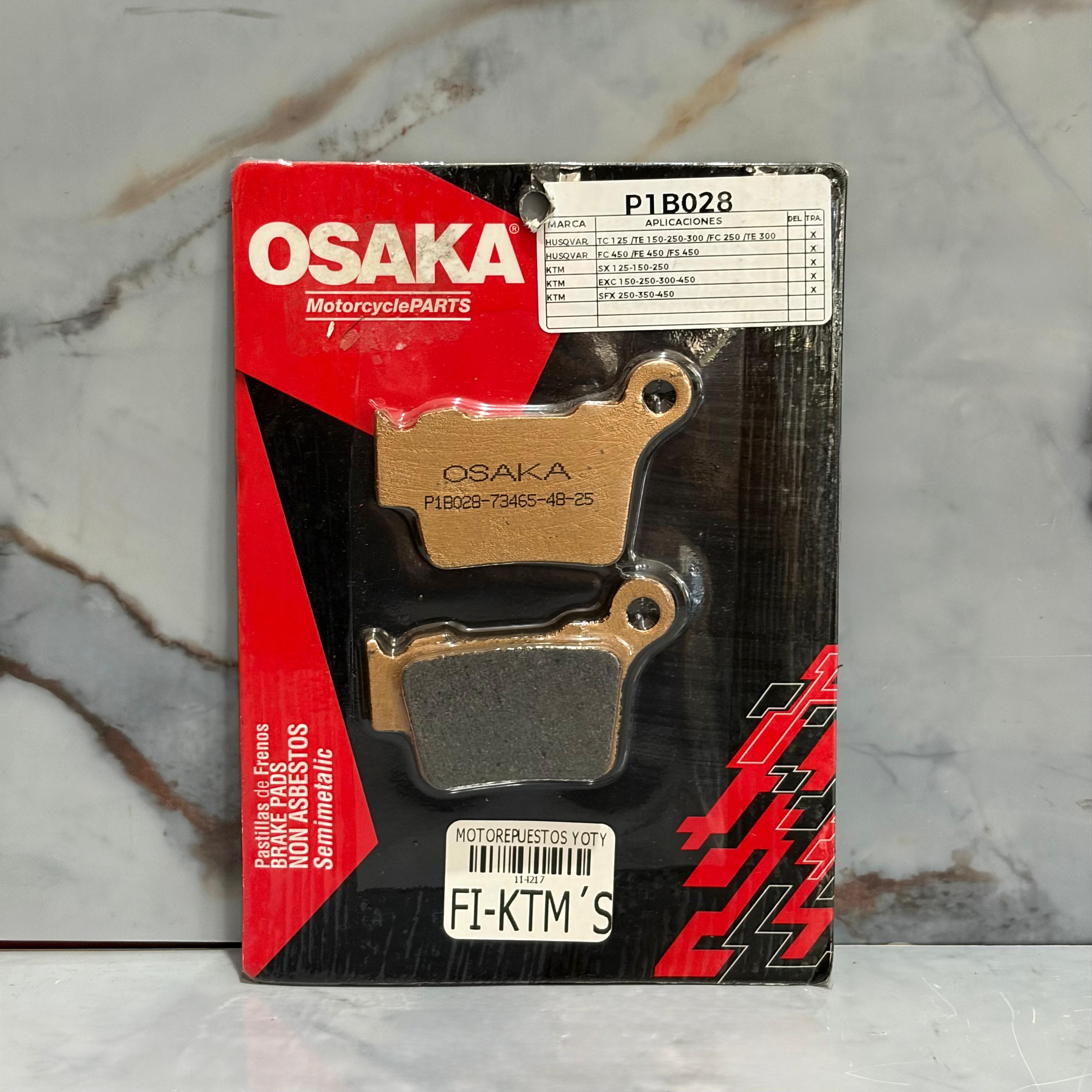 FIBRAS DE FRENO TRASERO KTM OSAKA