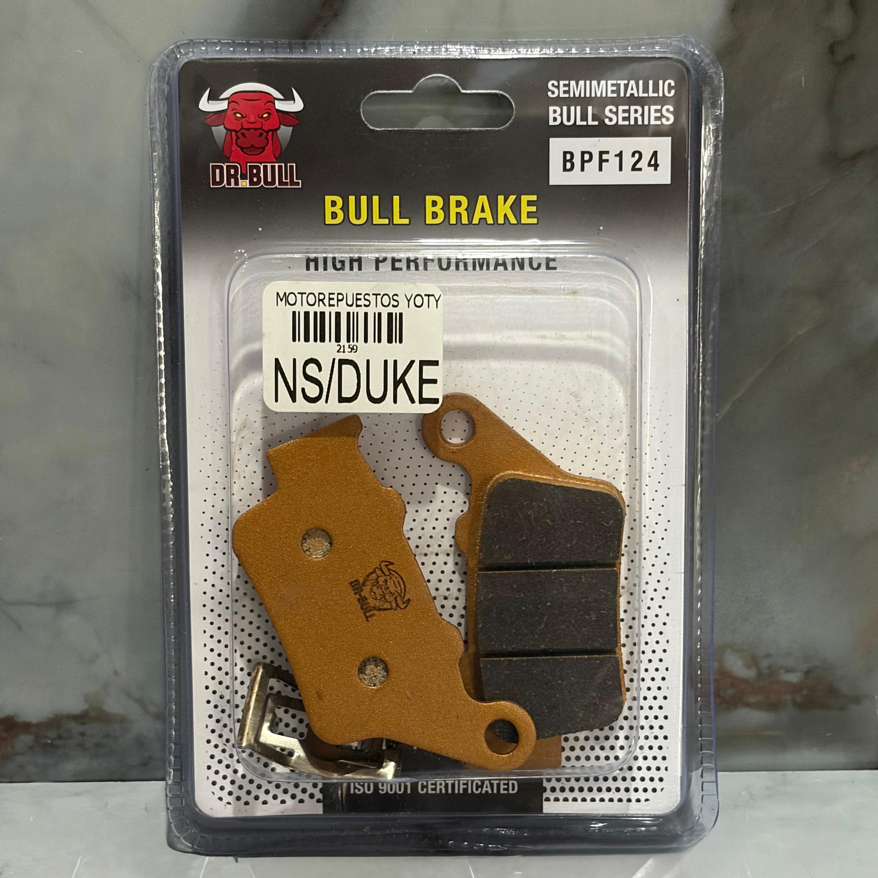 FIBRAS DE FRENO TRASERO DUKE-NS200