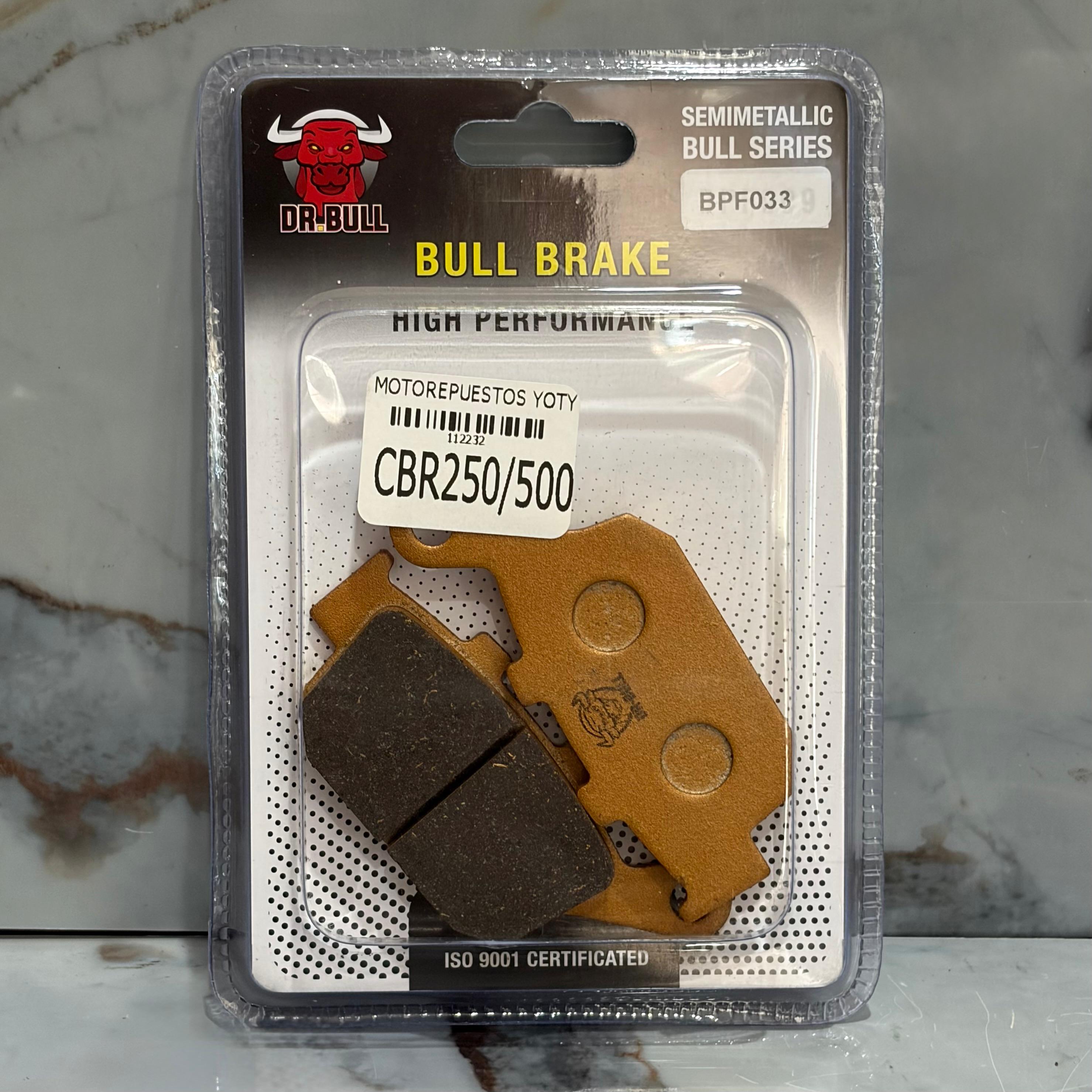 FIBRAS DE FRENO TRASERO CBR250/500