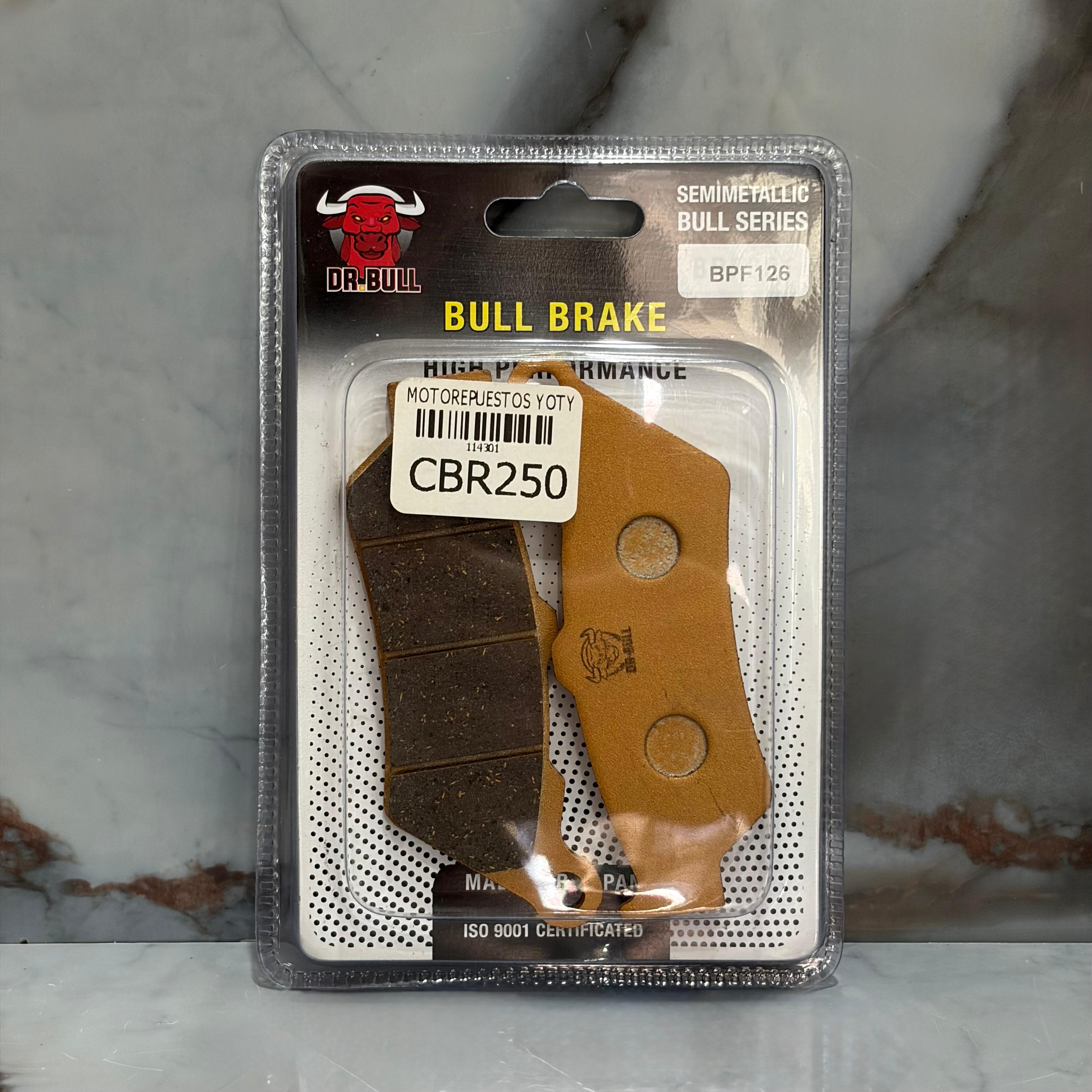 PASTILLA FRENO CBR250 DELANTERO DR.BULL