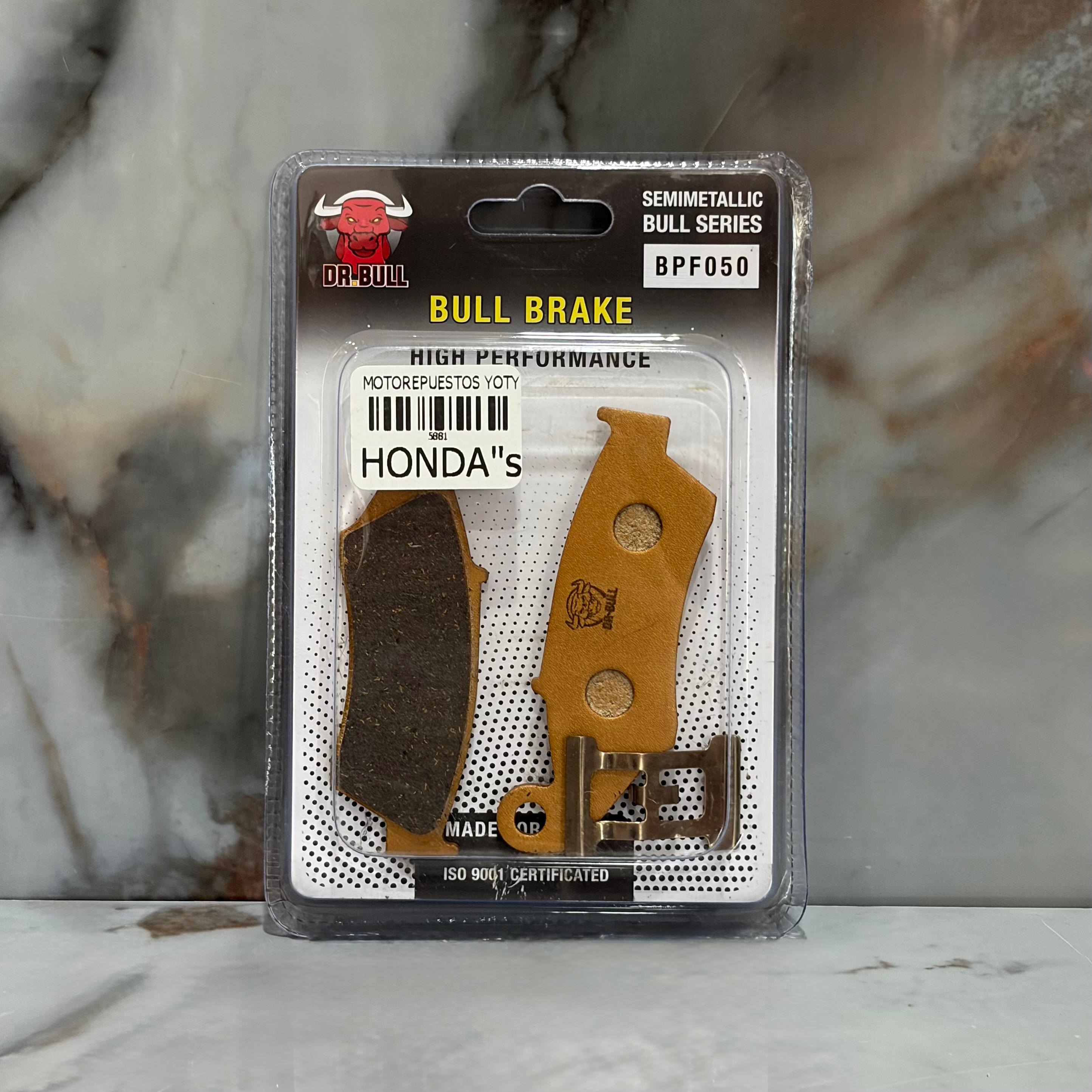 FIBRA FRENO DELANTERO HONDAS + WRF DR.BULL