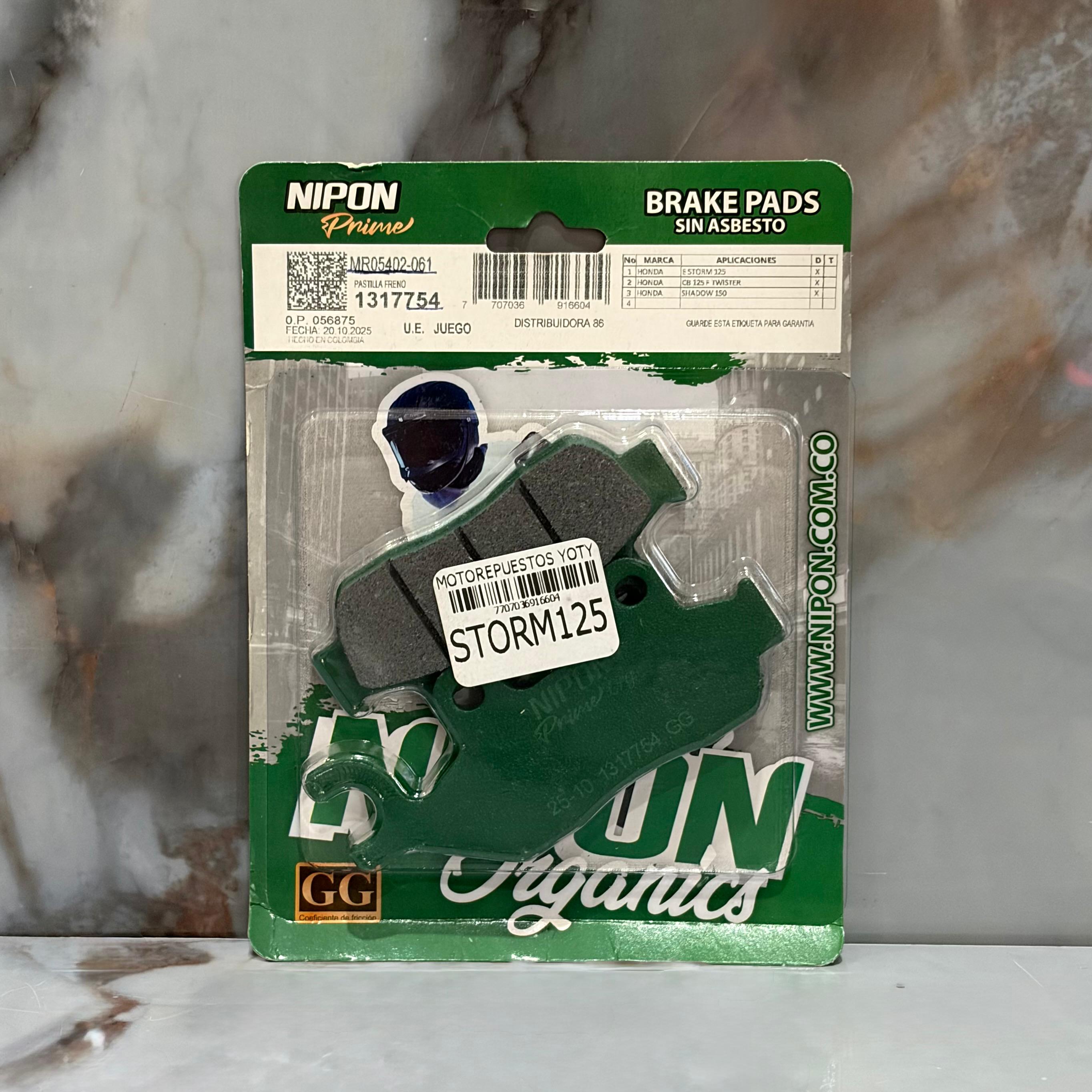 FIBRA FRENO DELANTERO STORM125 NIPON