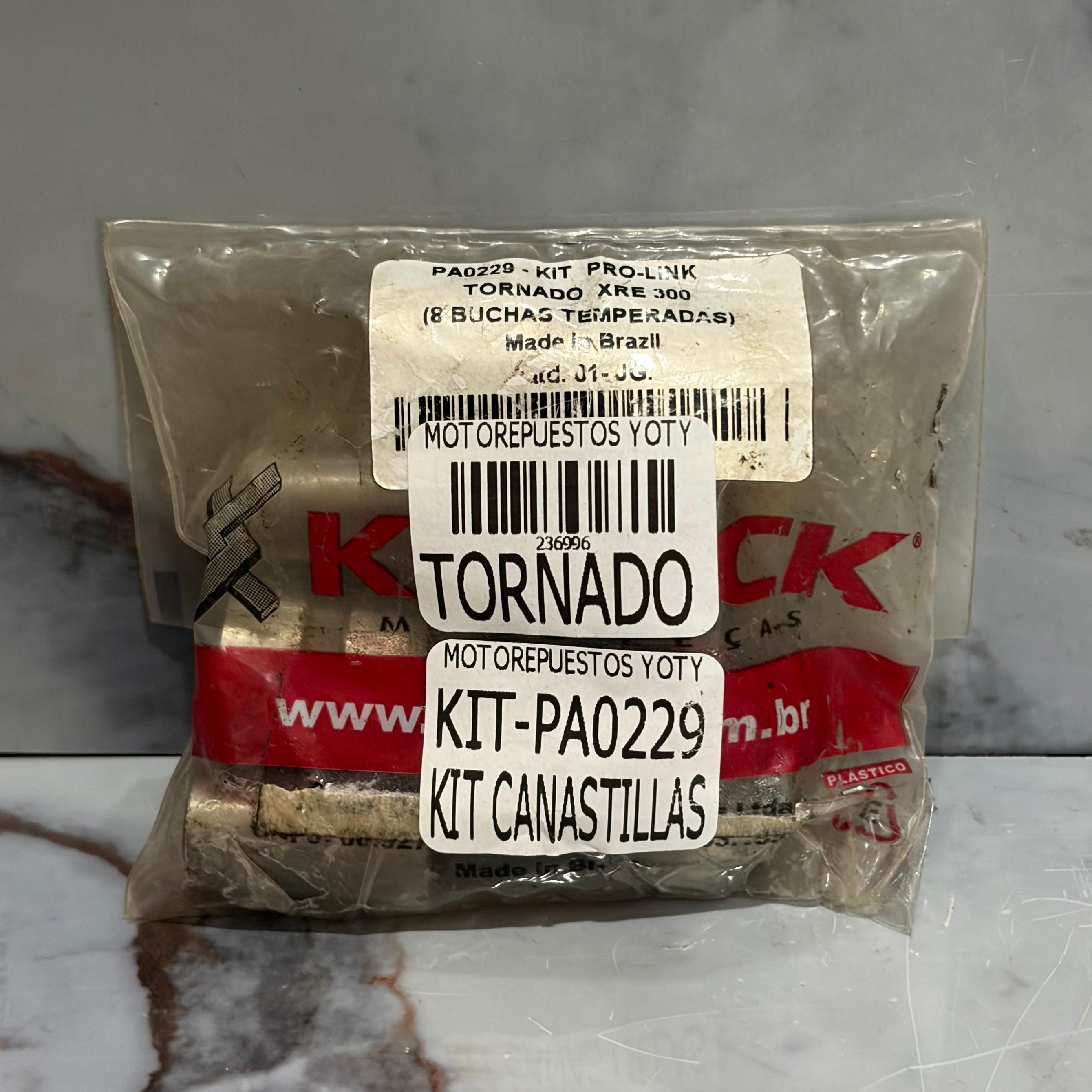 KIT DE CANASTILLAS PRO LINK TORNADO KRIECK