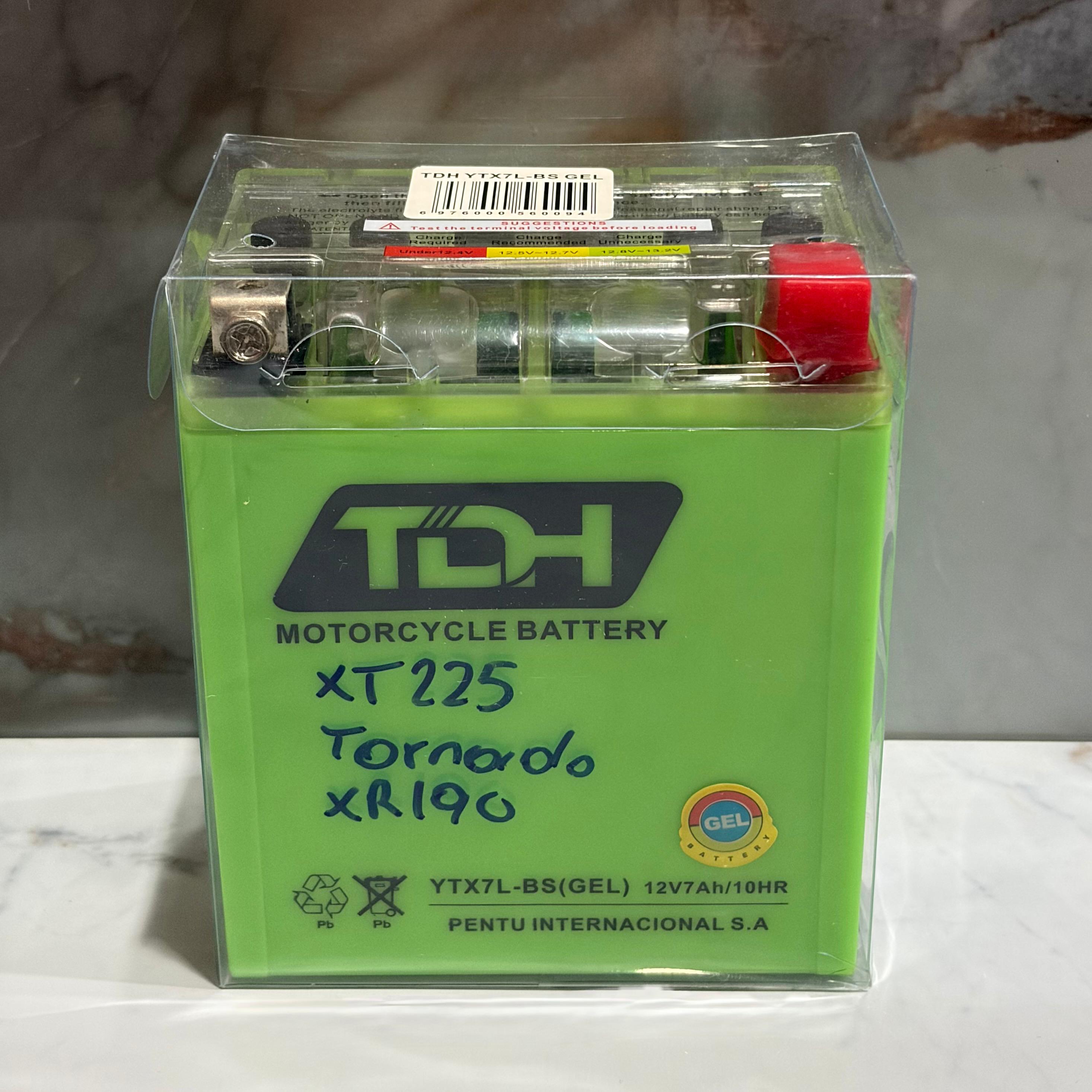 BATERIA GEL TDH  YTX7L-BS XT225/TORNADO/XR190