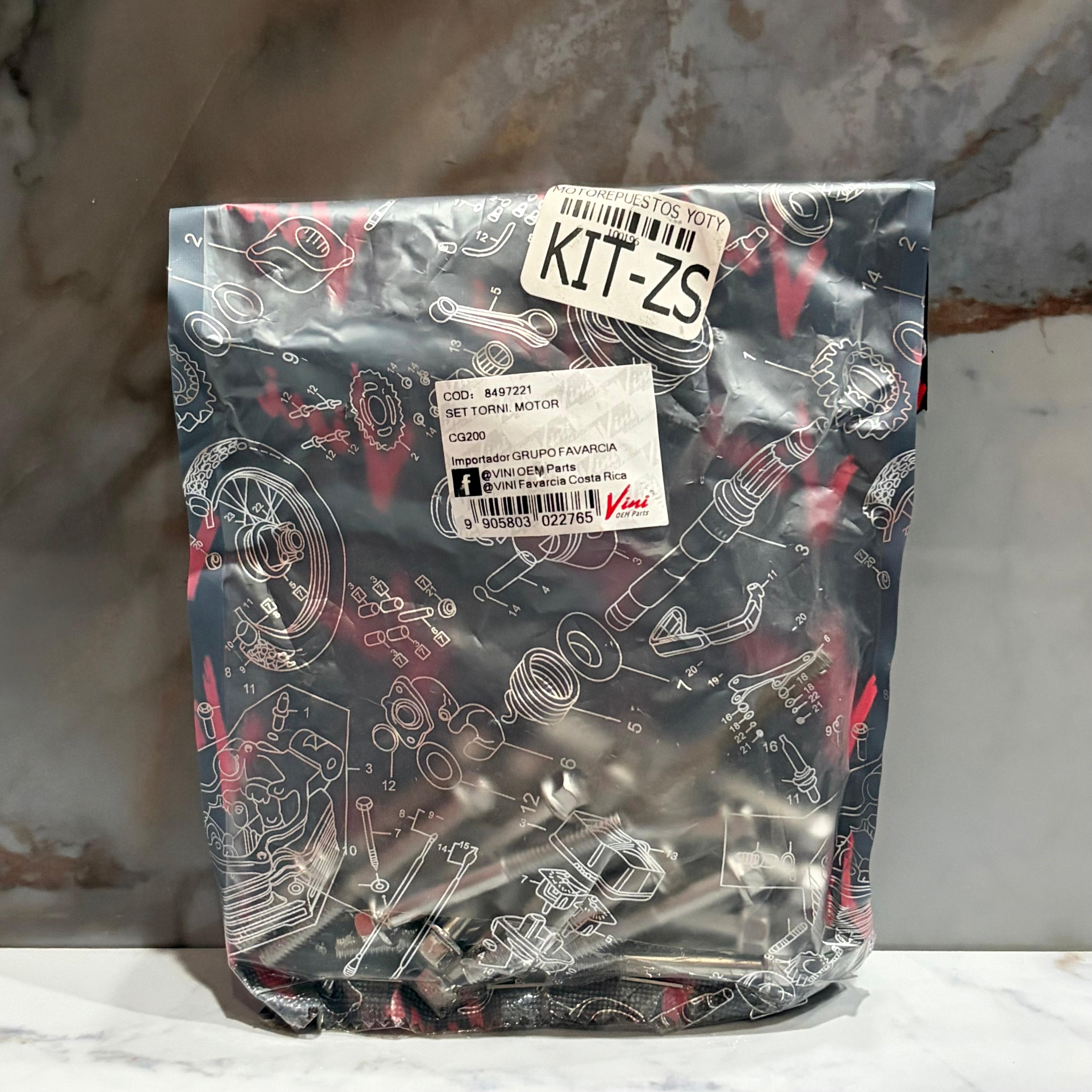 KIT TORNILLOS MOTOR ZS 150/200 VINI