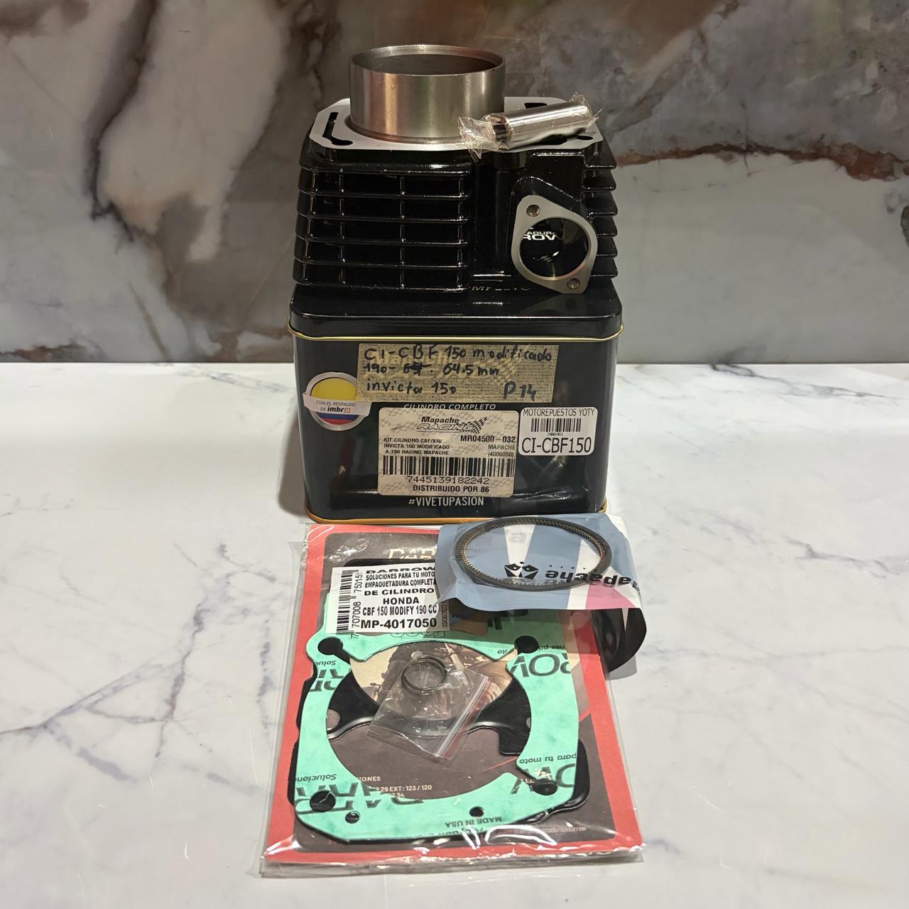 KIT CILINDRO CBF150 MODIFICADO 64.5MM PIN 14MM MAPACHA