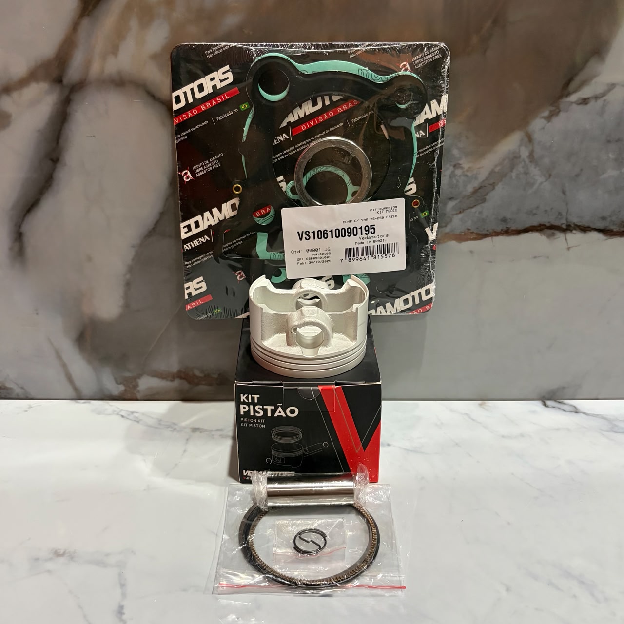KIT CILINDRO FZ250 PIN 17MM ALTURA 72.5MM 74MM VEDAMOTORS