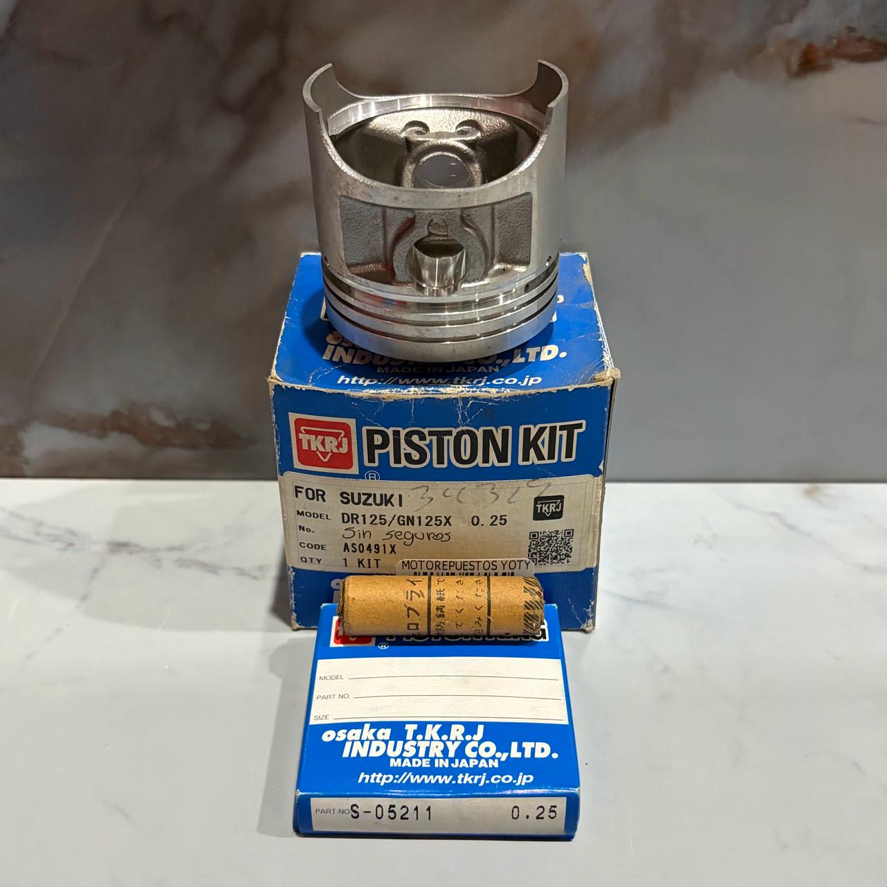KIT PISTÓN DR125/GN125X 0.25 TKRJ