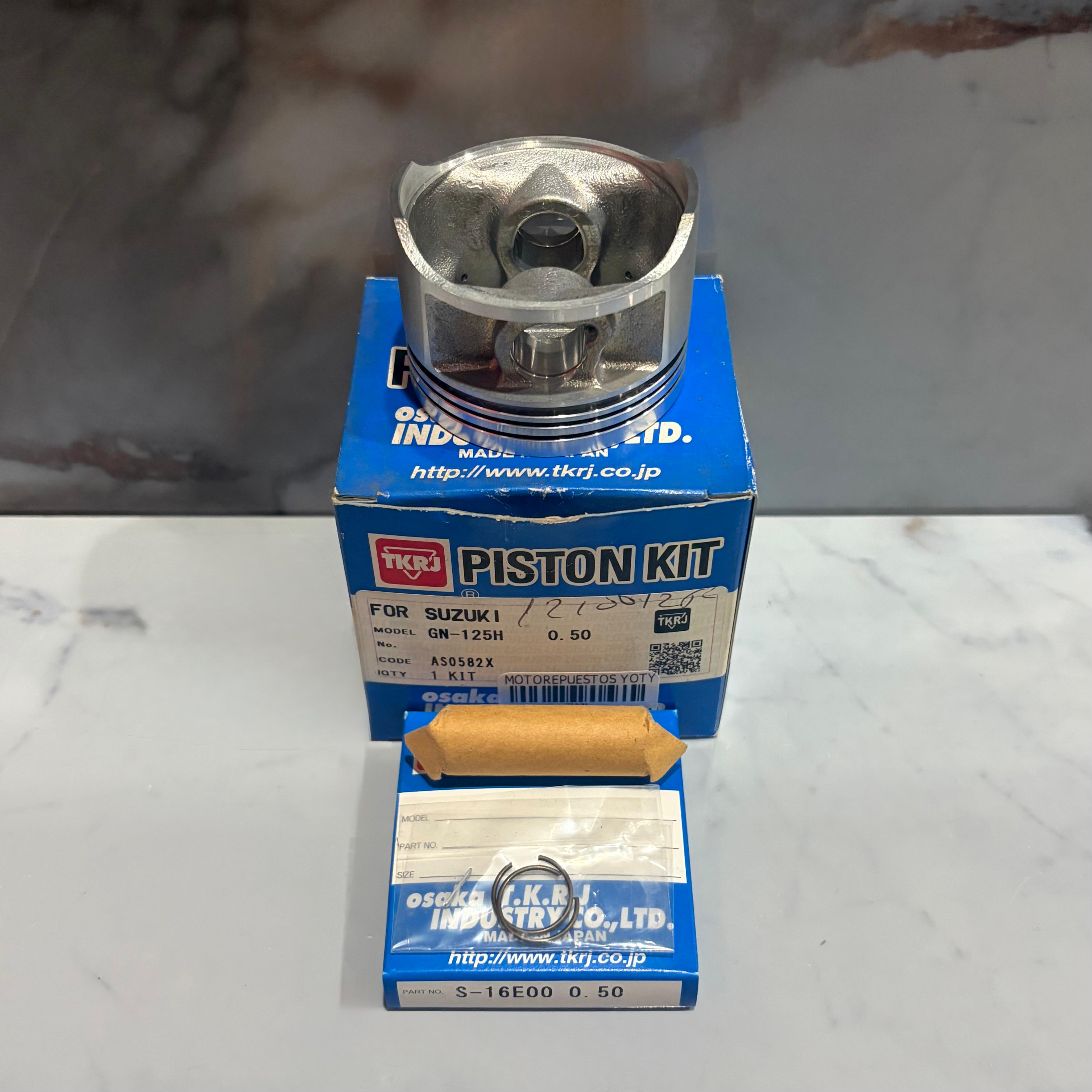 KIT PISTON GN125H+EN125 0.50 TKRJ