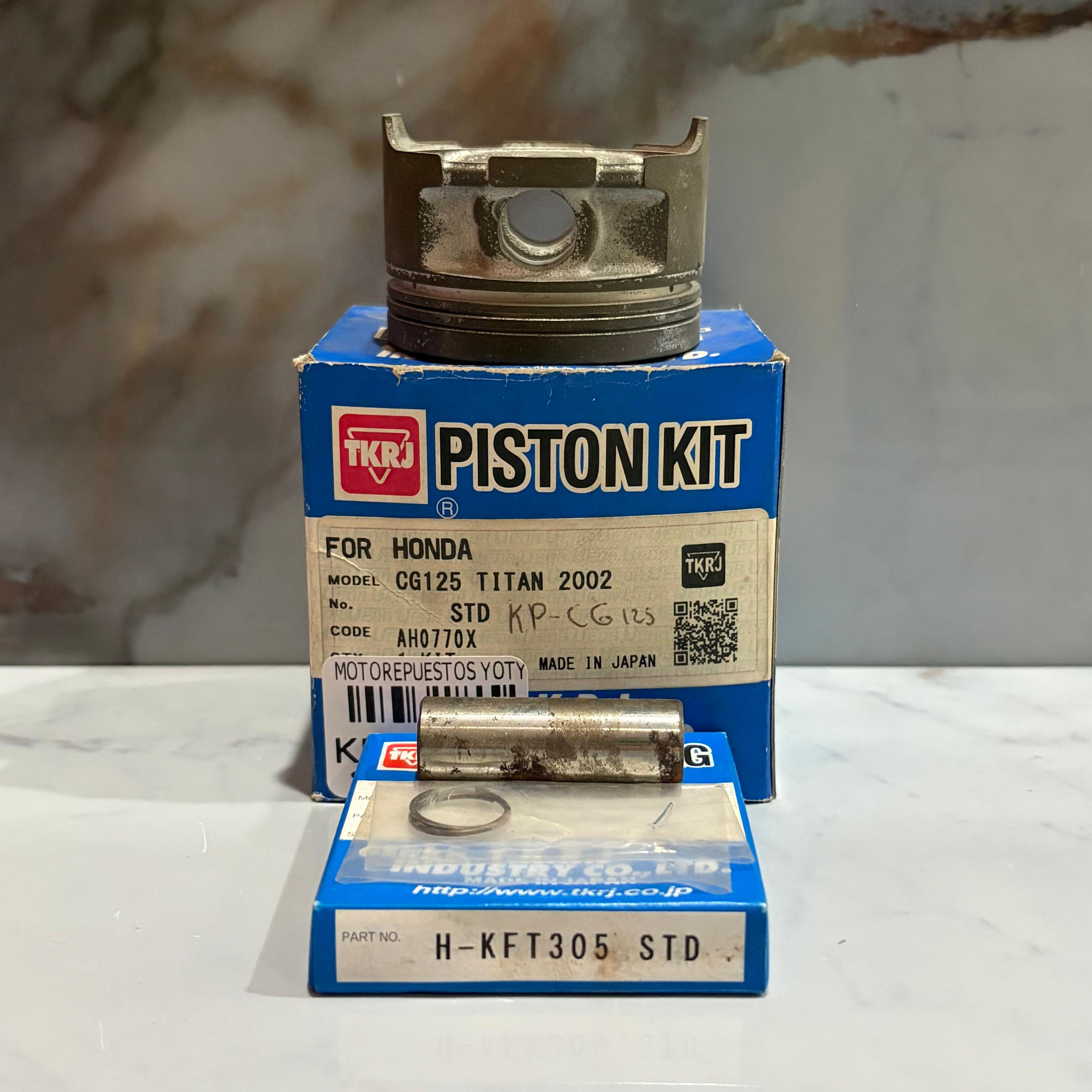 KIT PISTON CG125/TITAN2002/NXR STD TKRJ