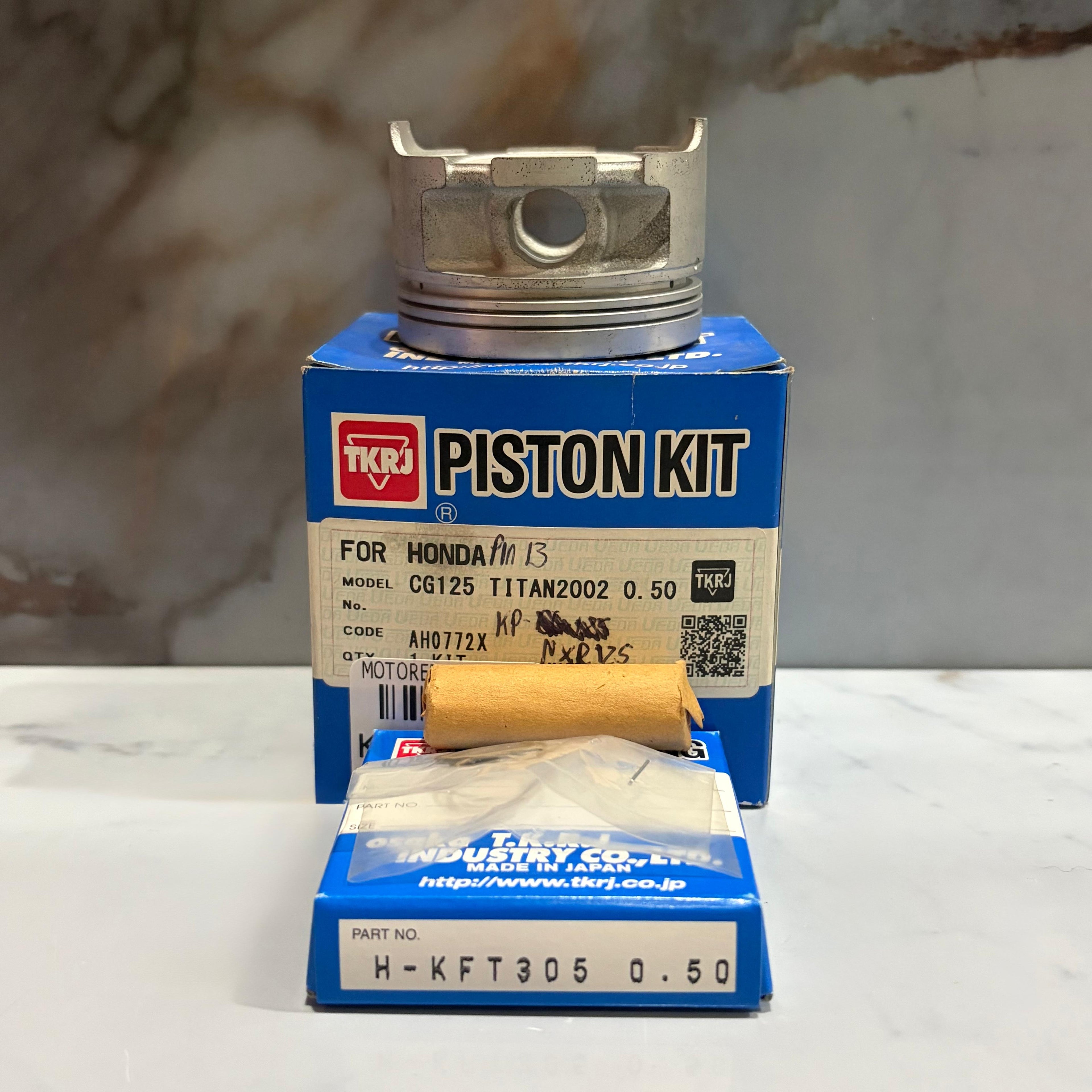 KIT PISTON NXR125+CG125 TITAN 0.50 TKRJ