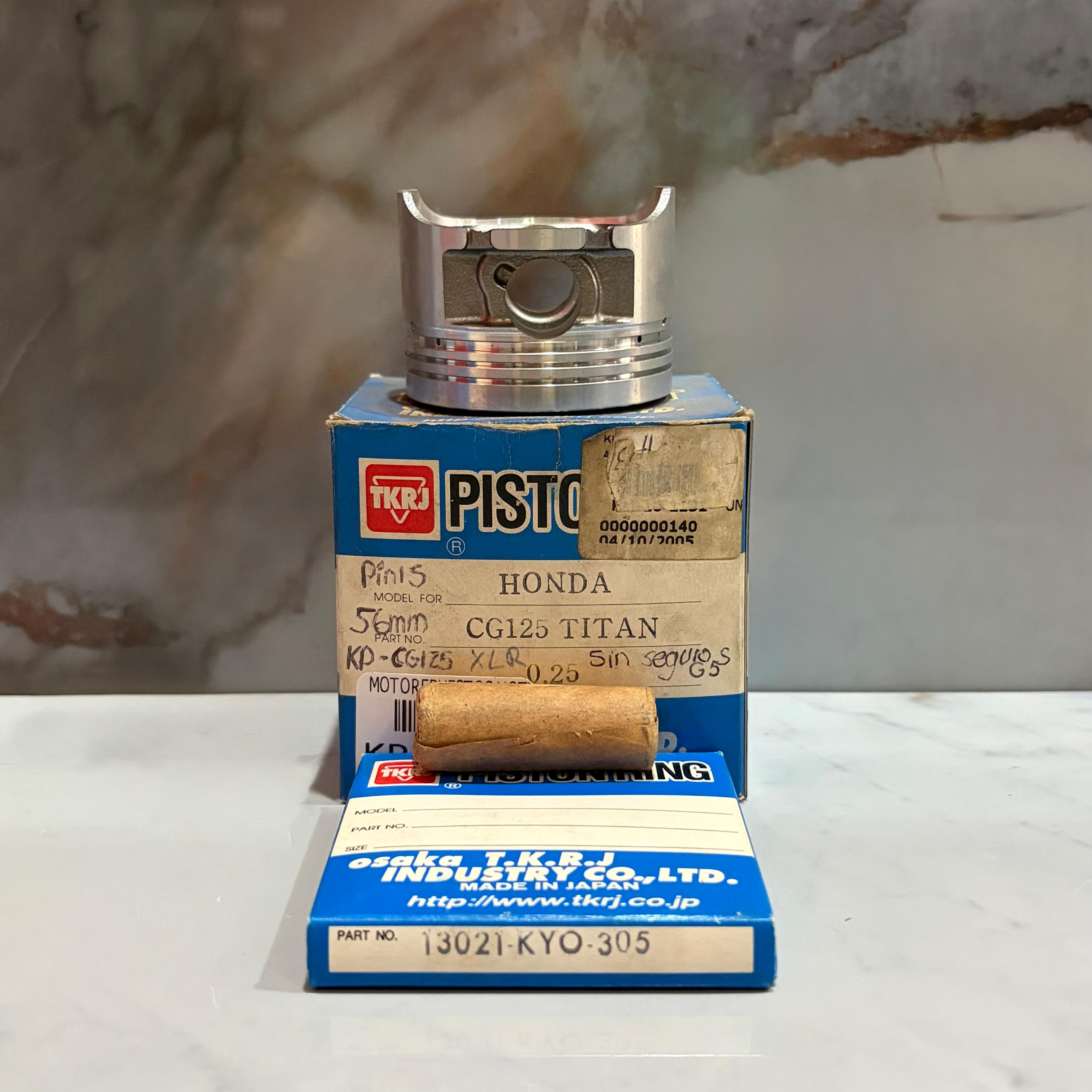 KIT PISTON PIN 15 CG125/XLR 0.25 TKRJ 56MM