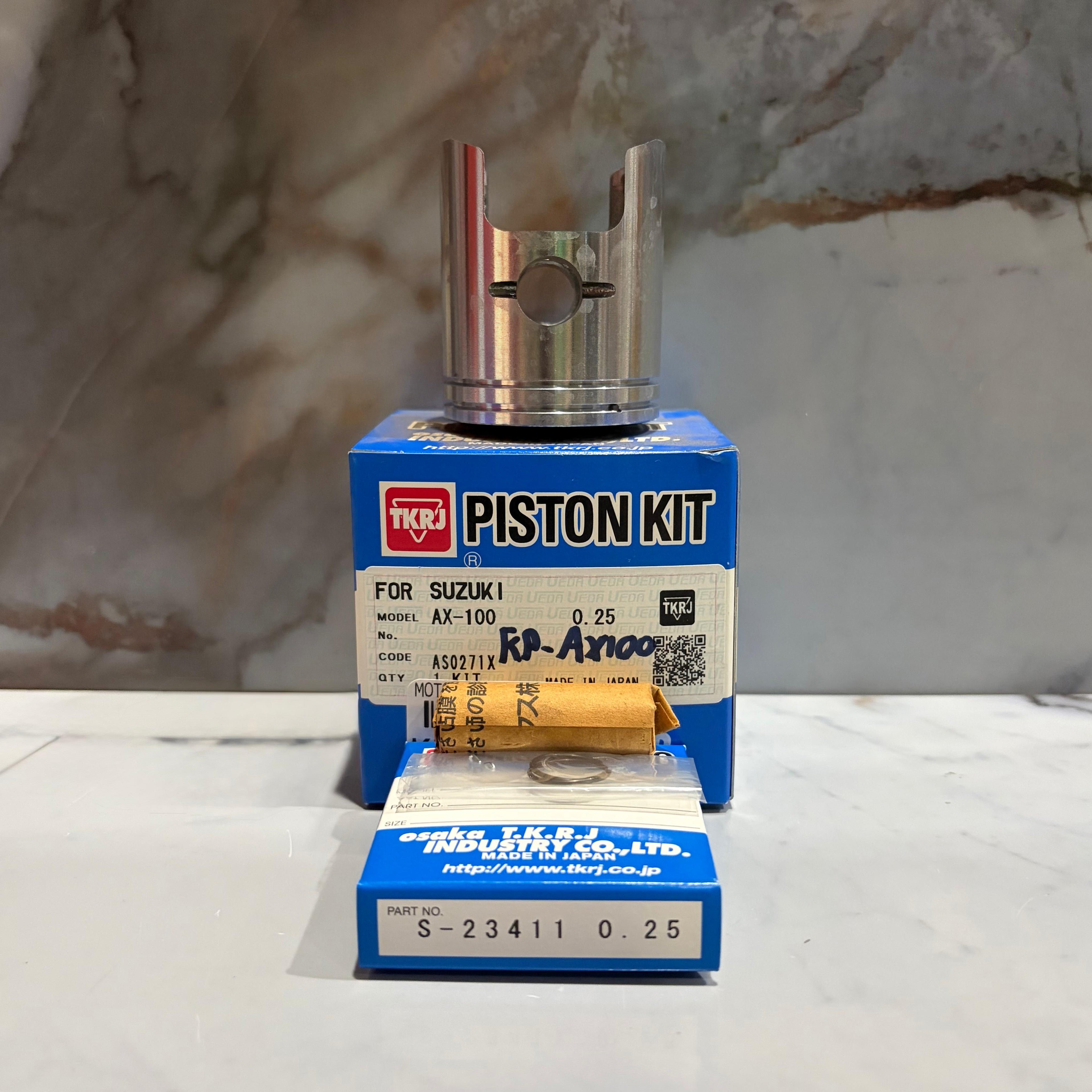 KIT PISTON AX100 0.25 TKRJ
