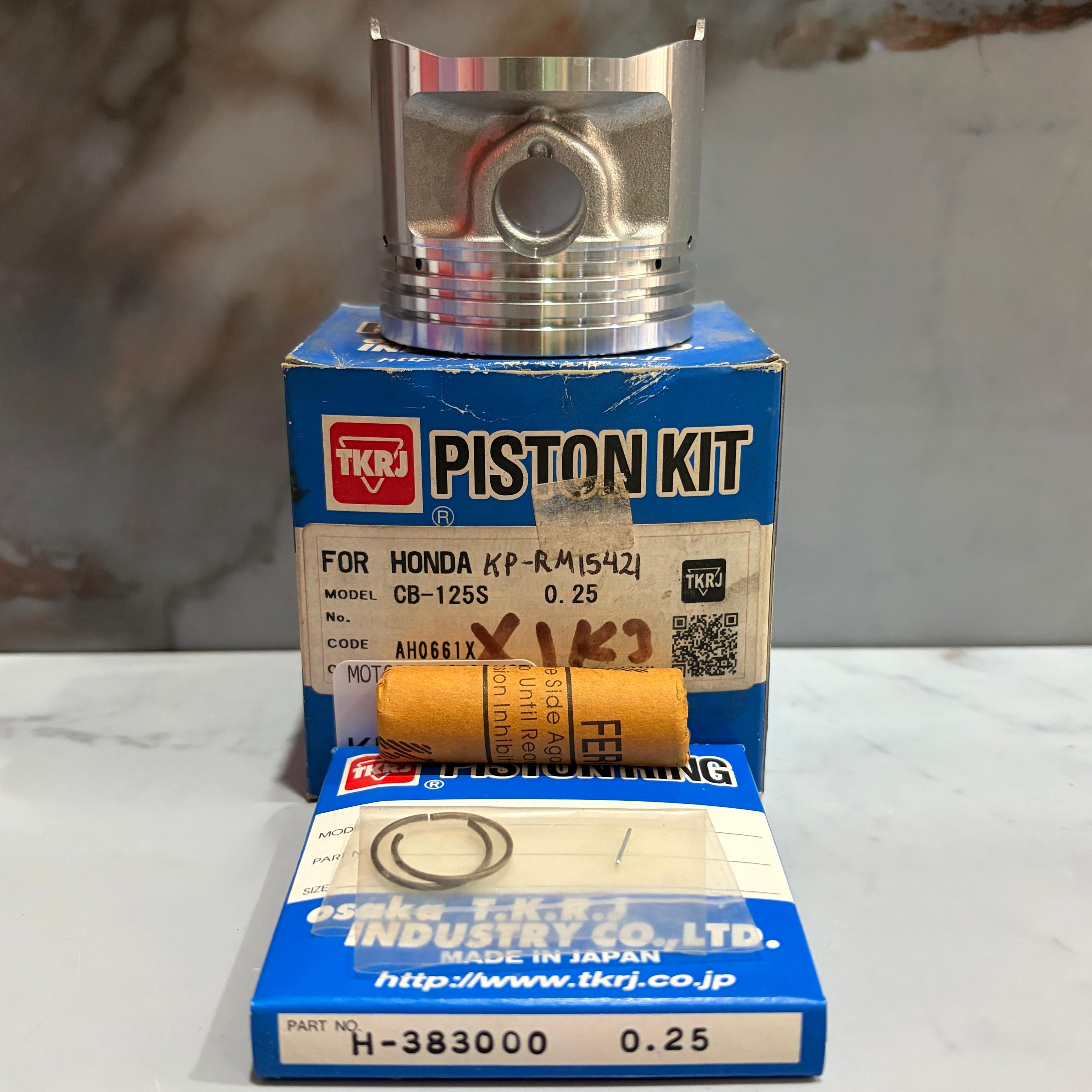 KIT PISTON CB125 0.25 56MM TKRJ