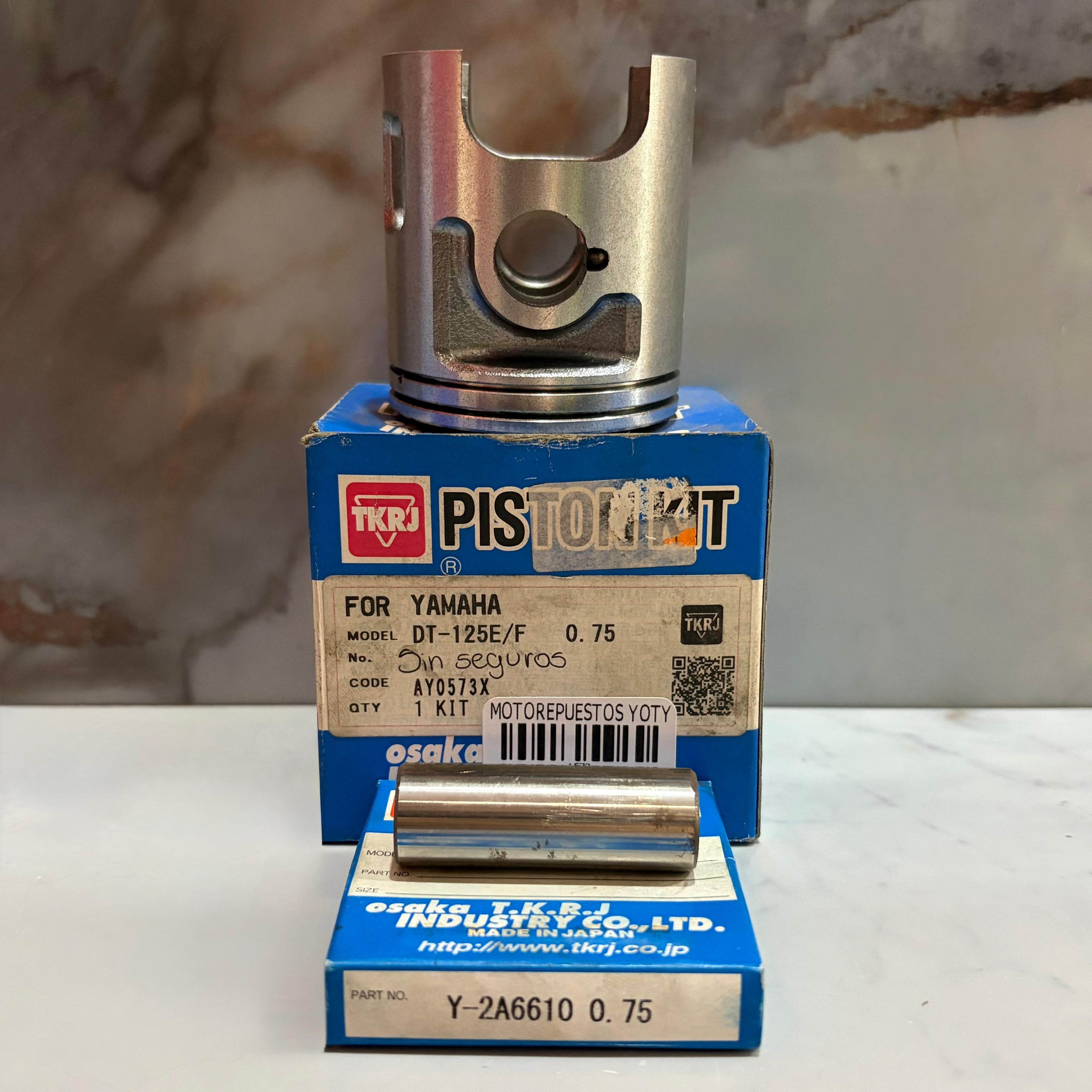 KIT PISTON DT125 0.75