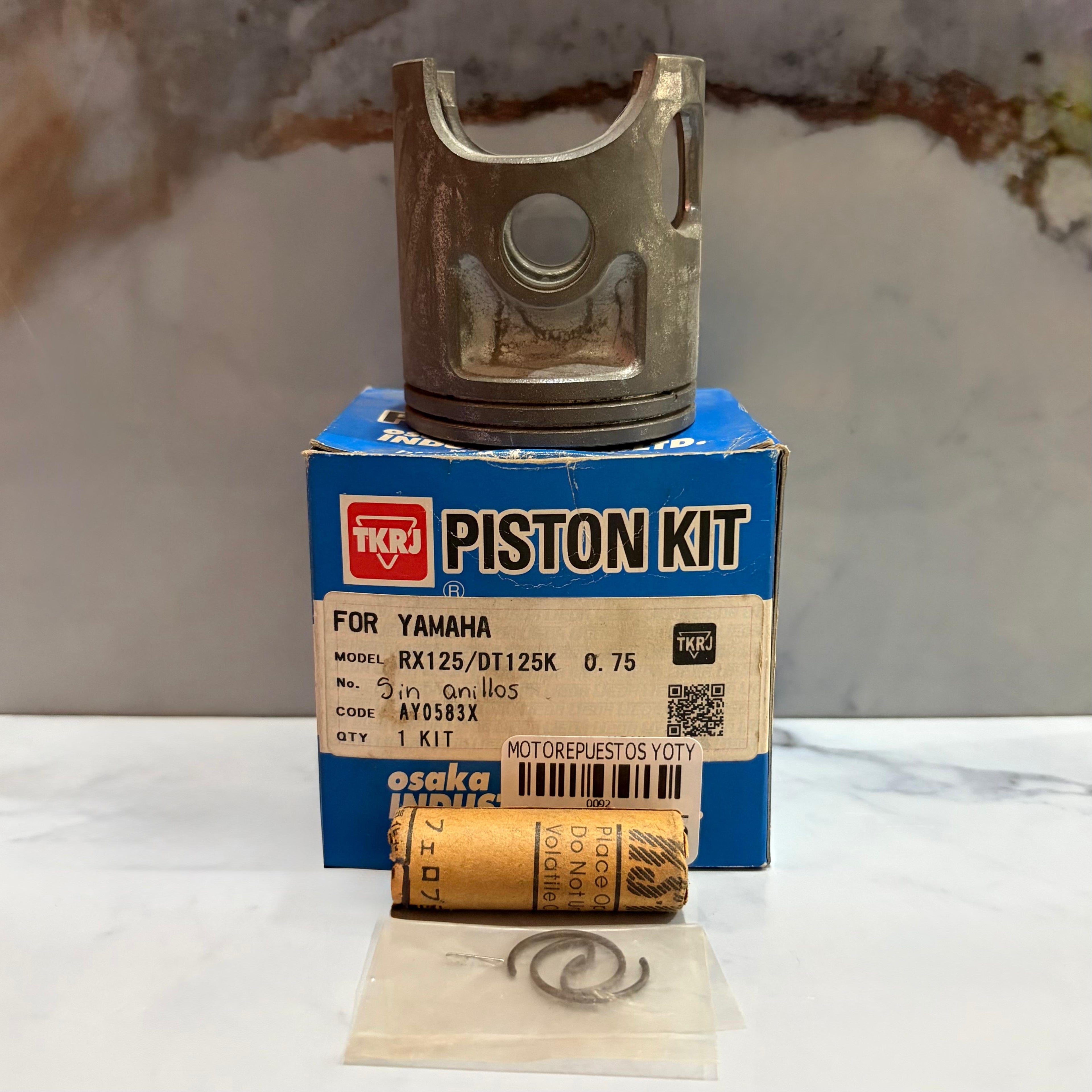 KIT PISTON DT125/RX125 0.75 TKRJ
