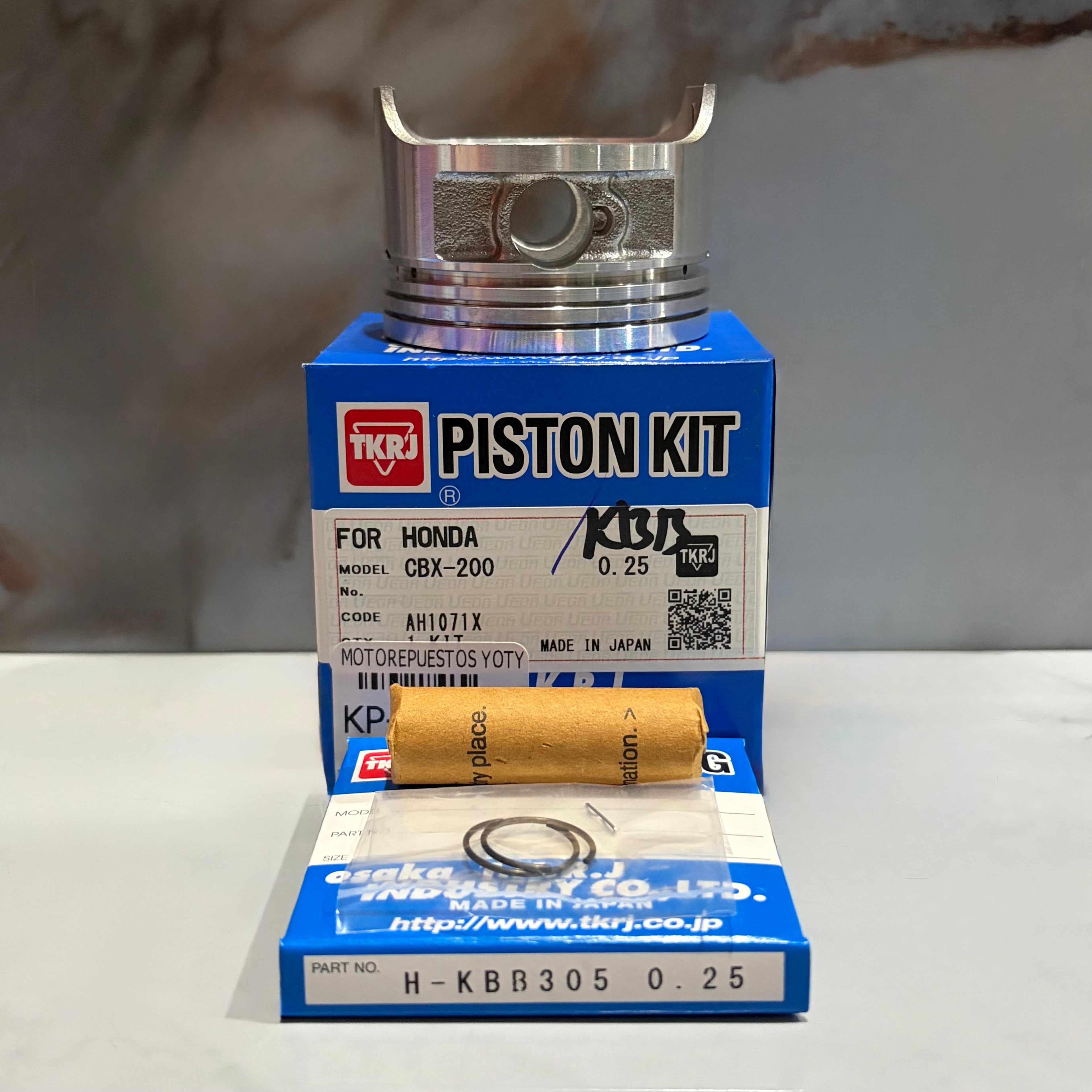 KIT PISTON CBX200 0.25 TKRJ