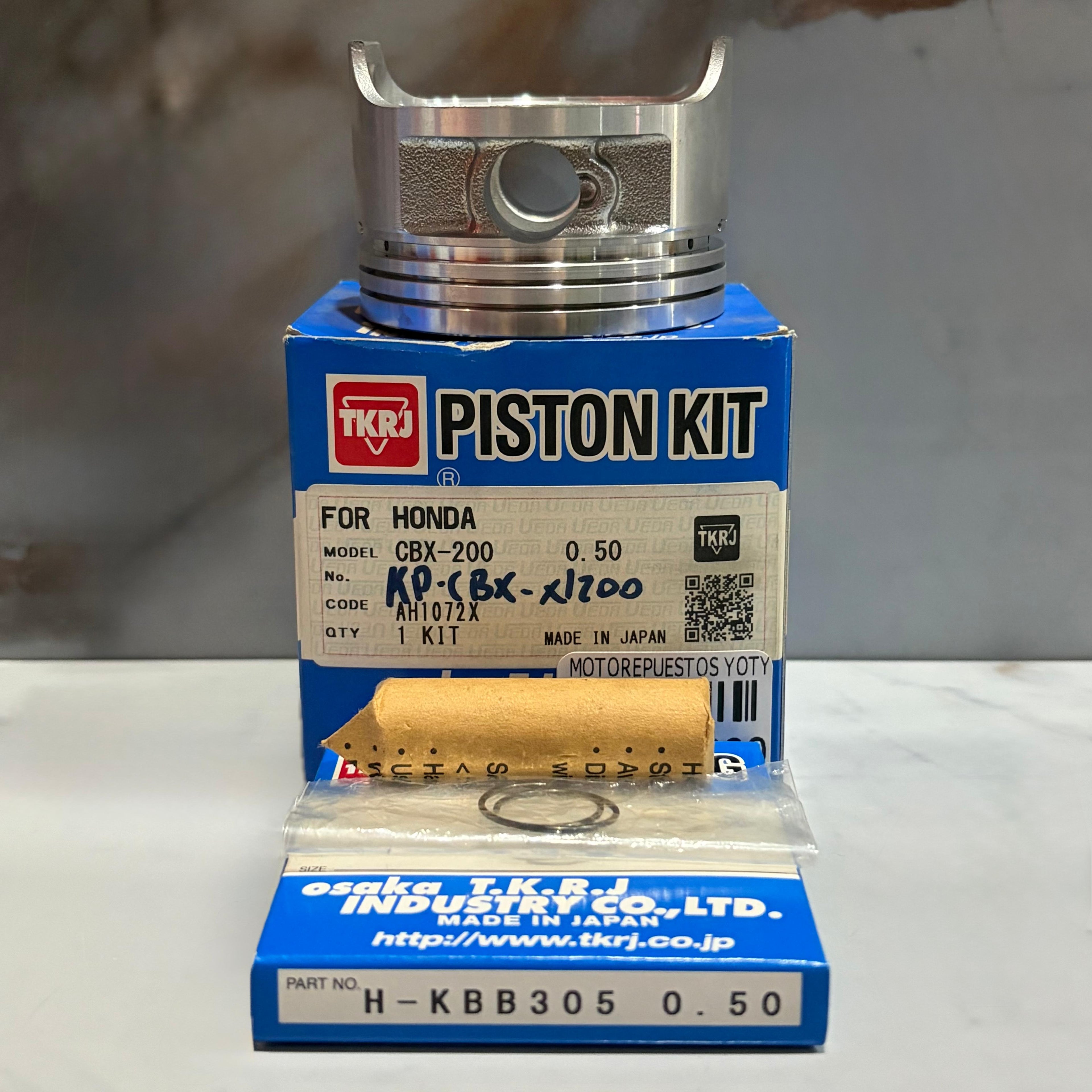 KIT DE PISTON CBX200/XL200 KBB 0.50 TKRJ