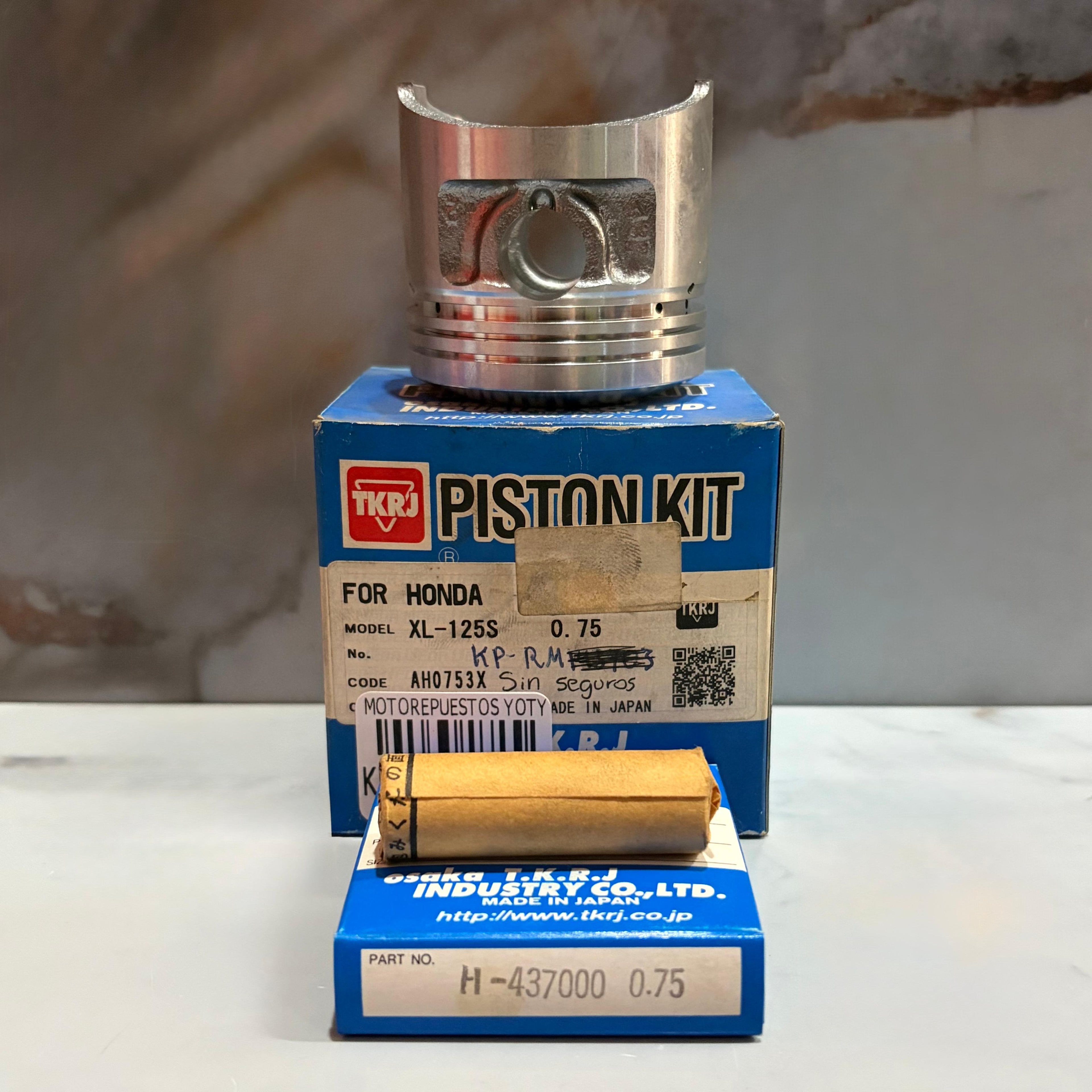 KIT PISTON XL125 0.75 JAPON