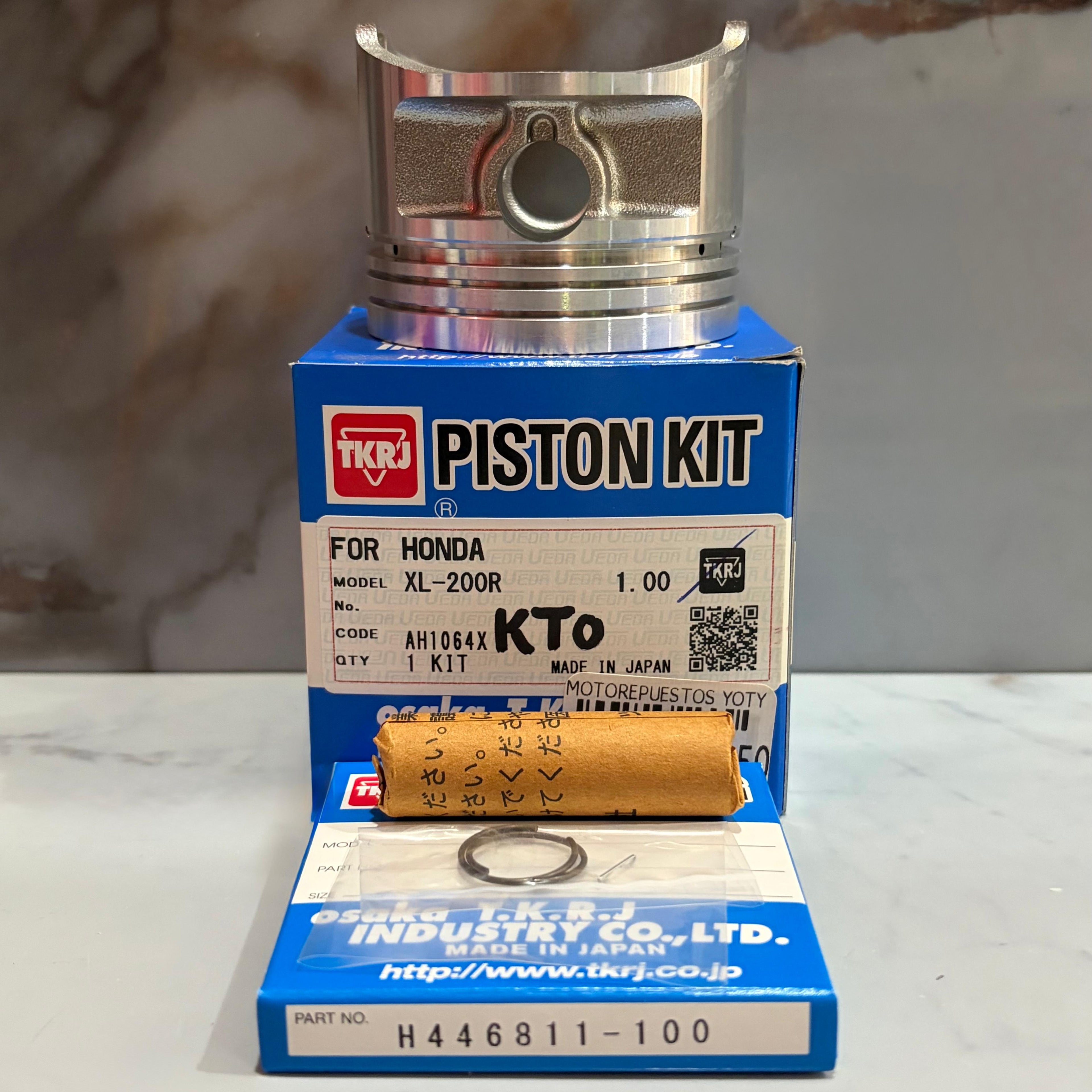 KIT PISTON XR200 1.00 JAPON