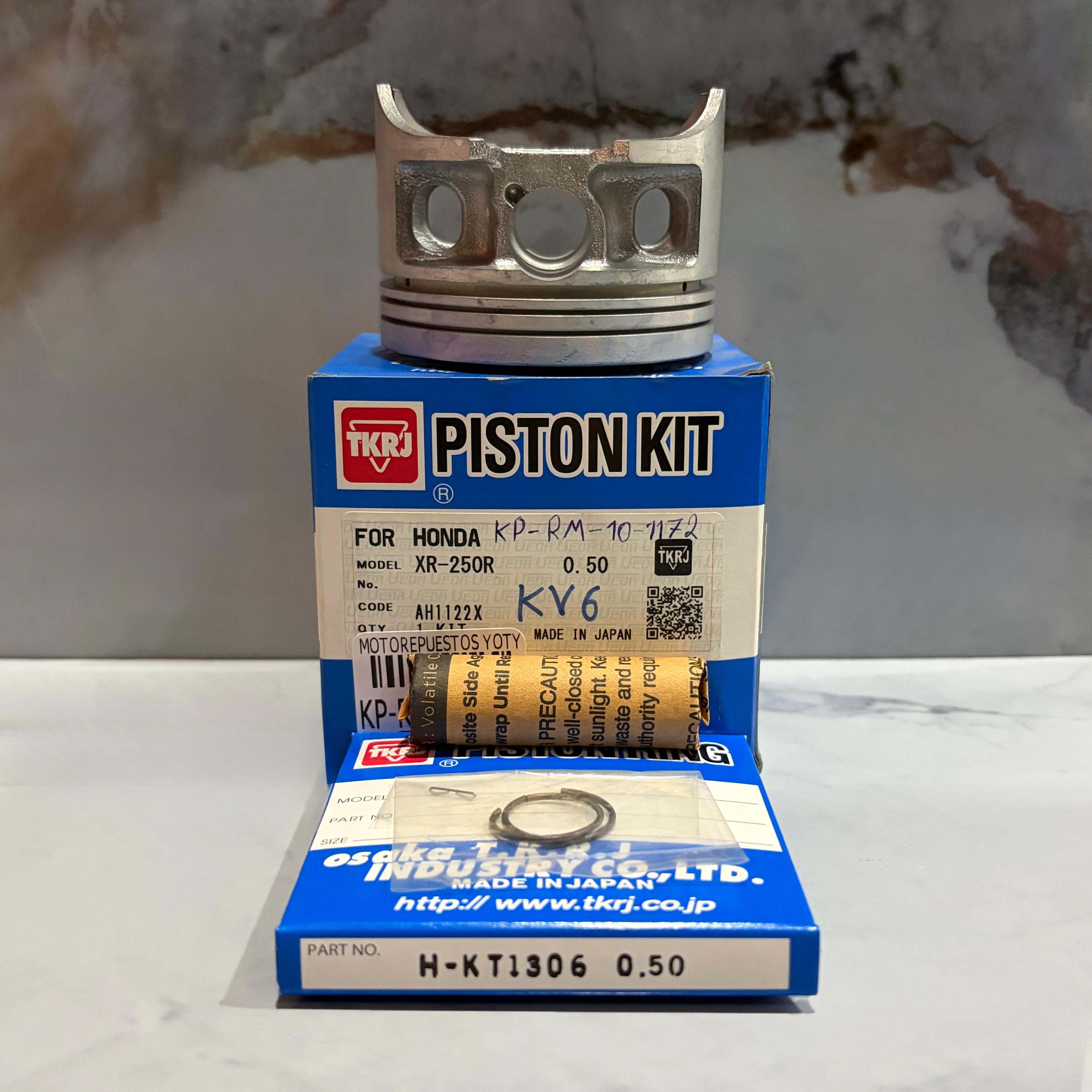 KIT PISTON 0.50 XR250 JAPON