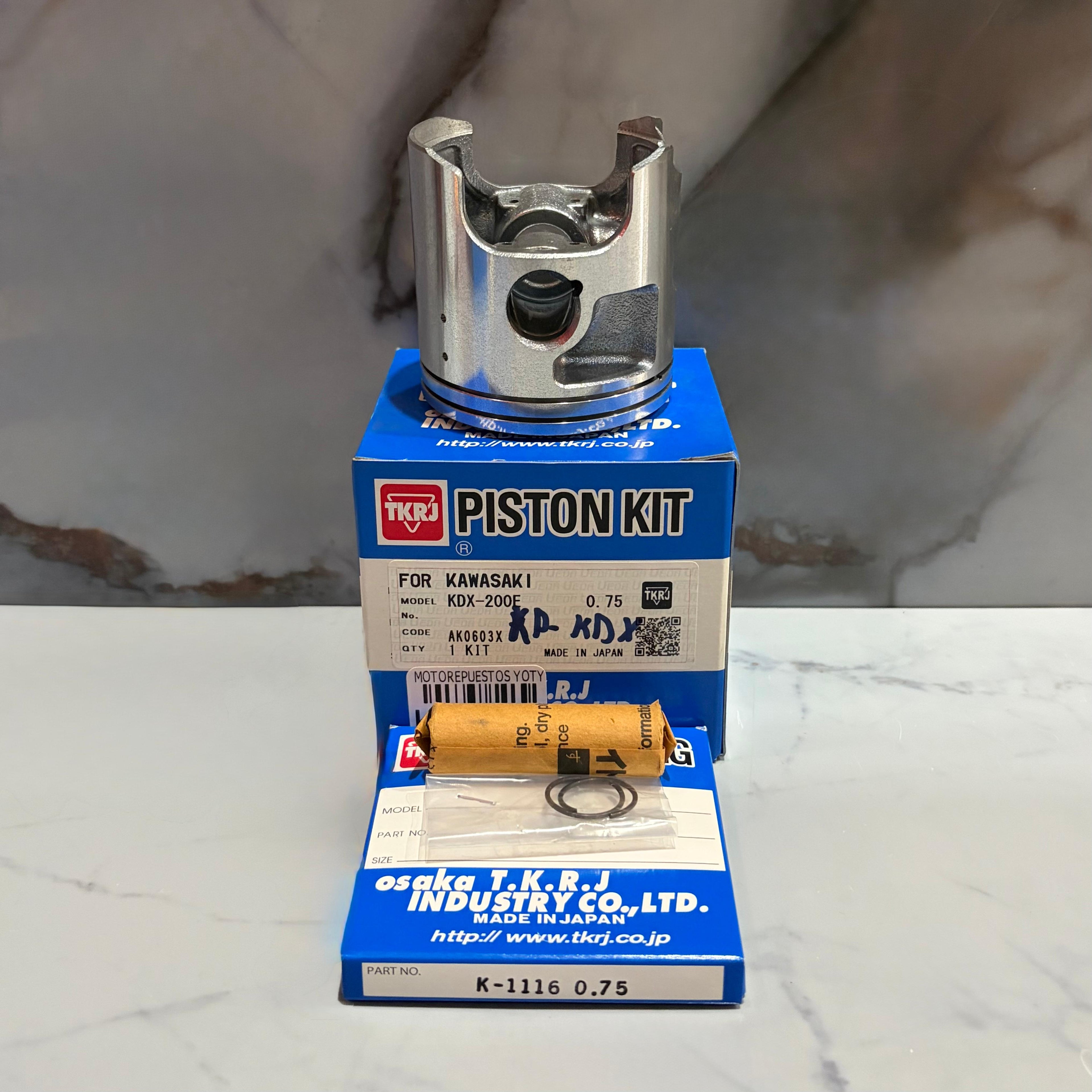 KIT DE PISTON KDX 200 0.75 TKRJ