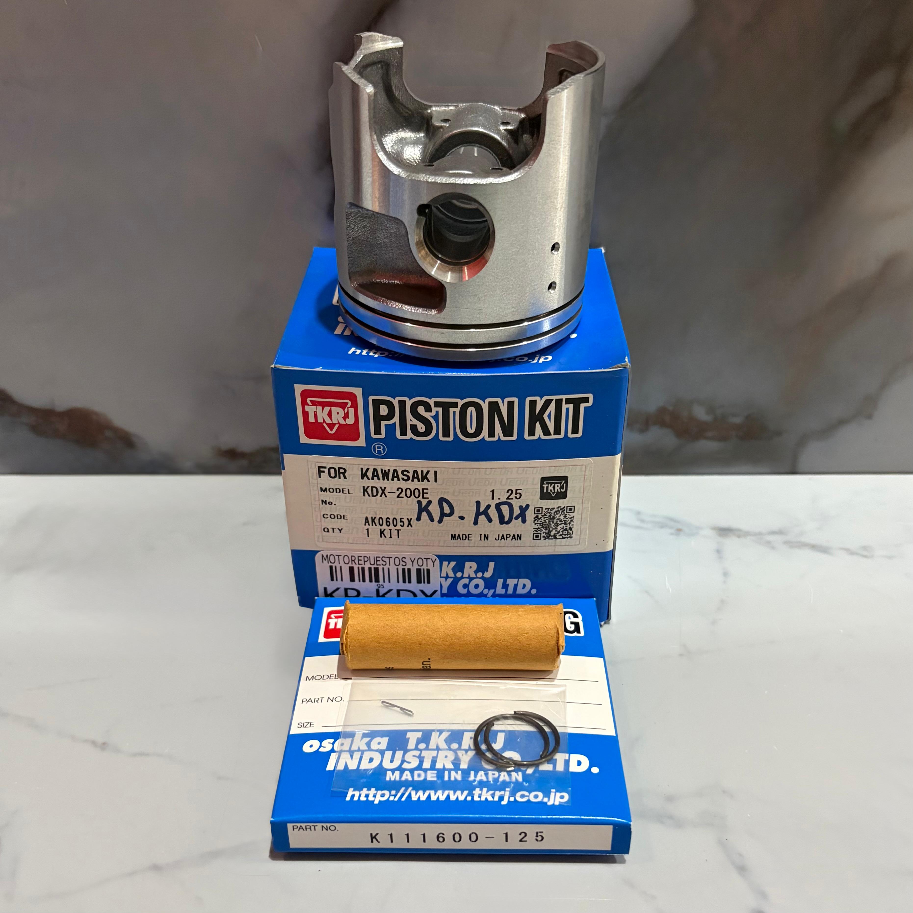 KIT PISTON KDX200 1.25 TKRJ
