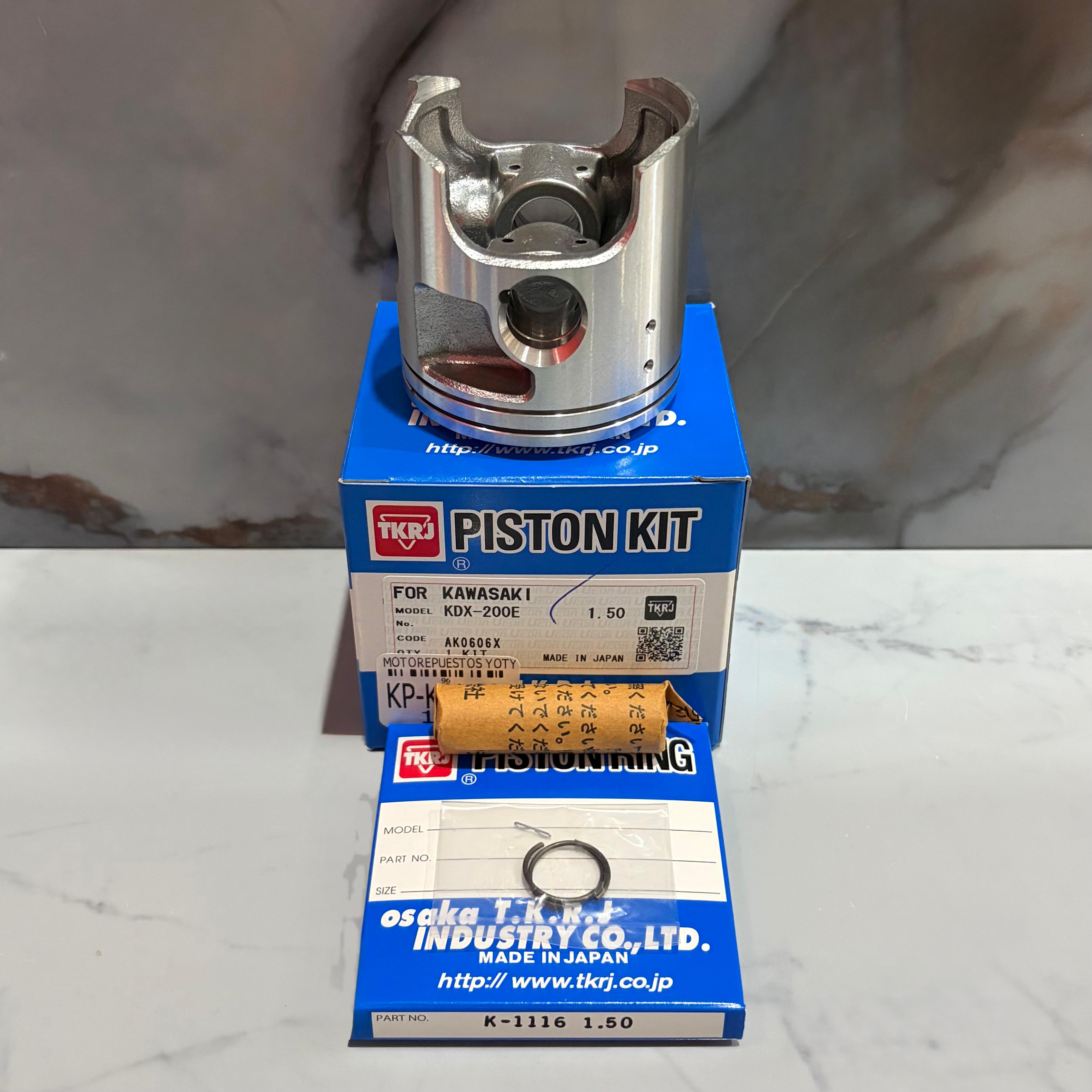 KIT PISTON KDX200 1.50 TKRJ