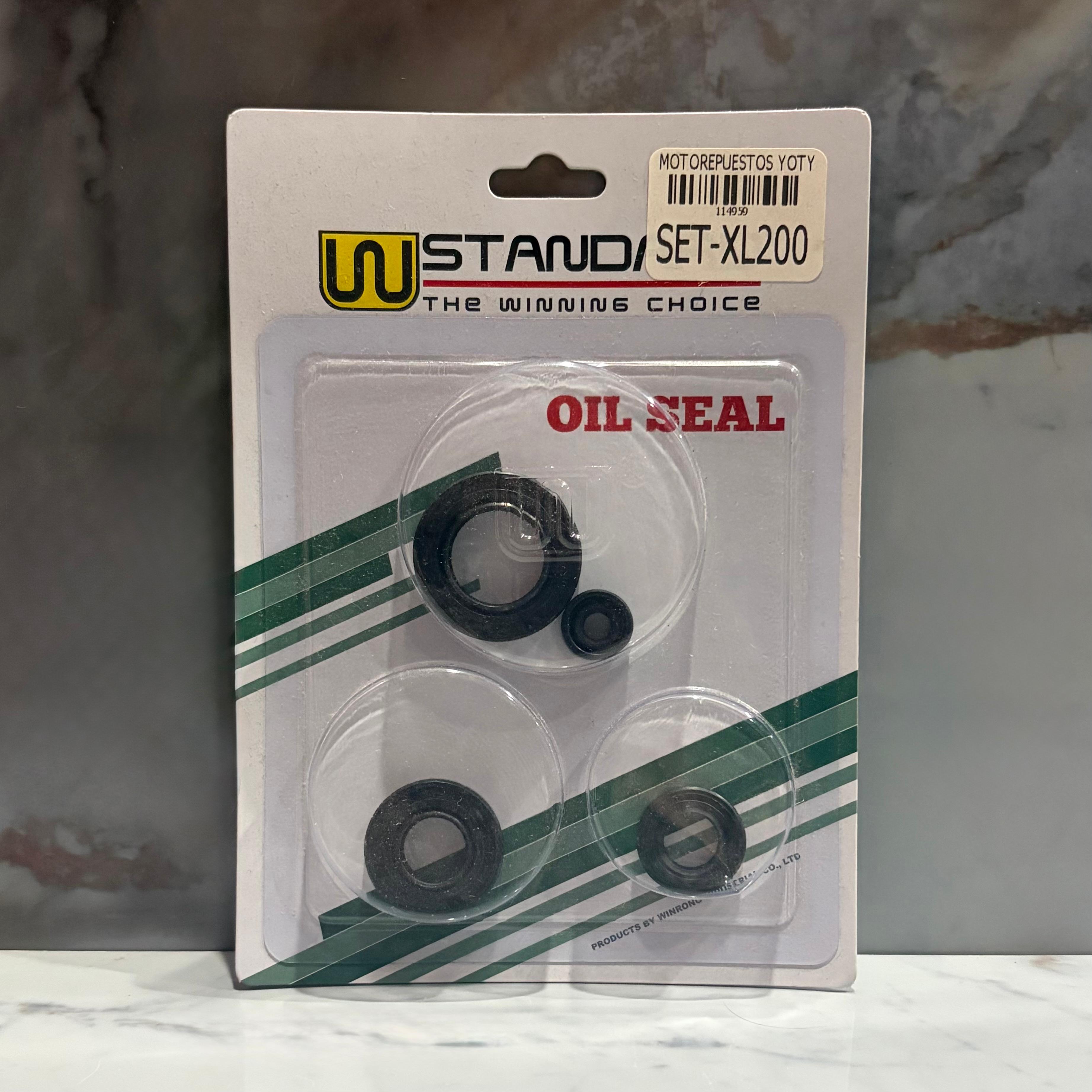 SET RETENEDORES MOTOR XL200 STANDARD