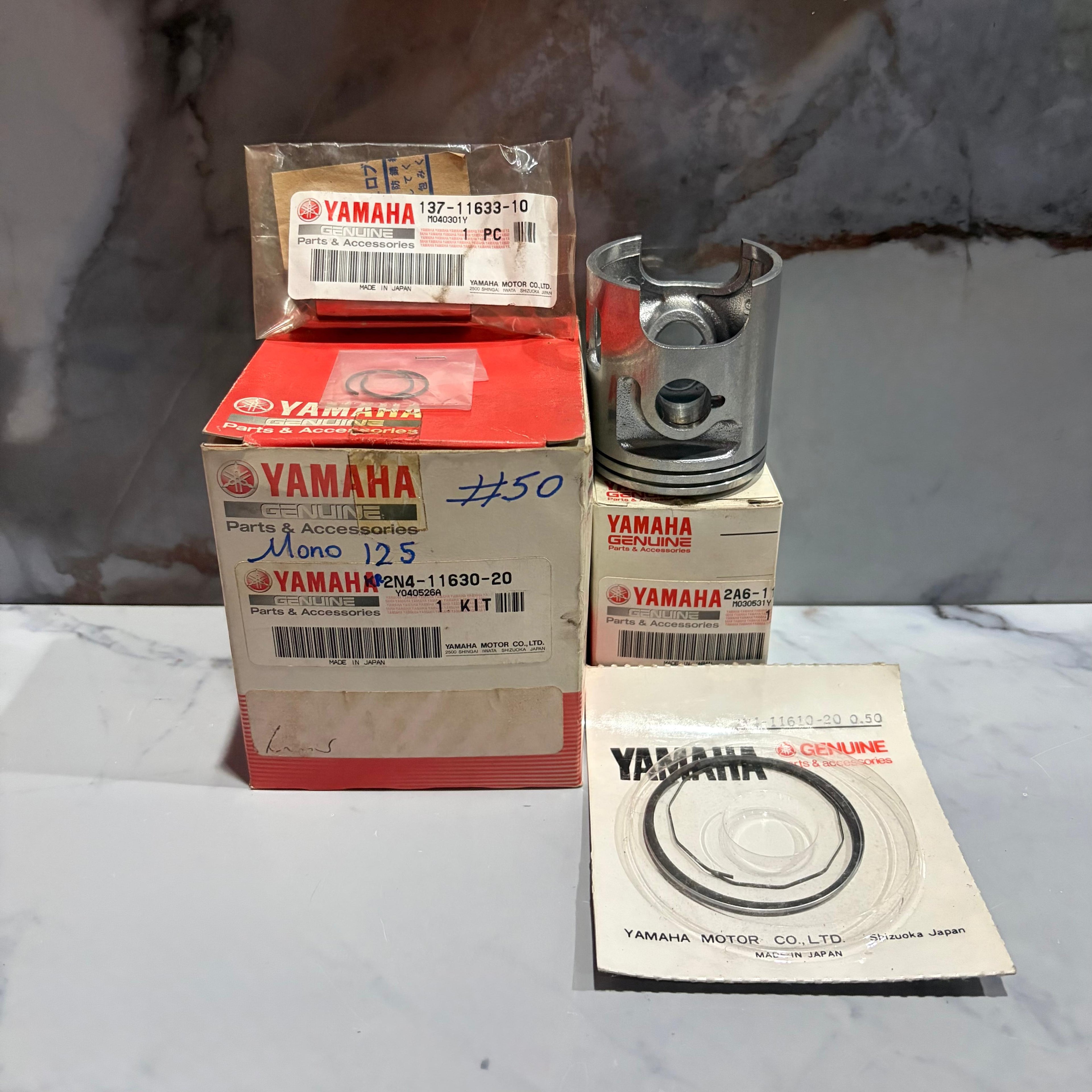 KIT PISTON MONO 125 0.50 ORIGINAL