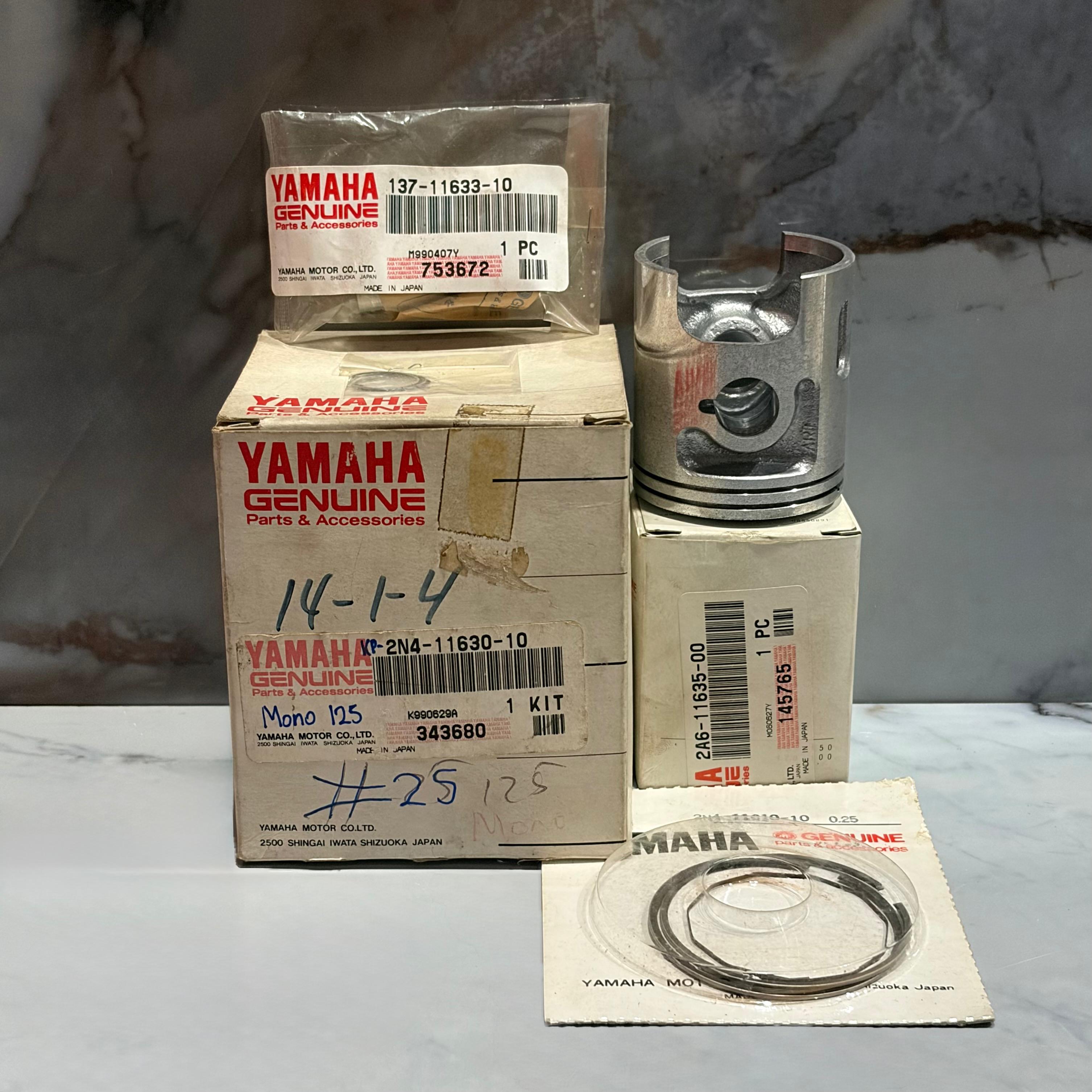 KIT PISTON MONO 125 0.25 ORIGINAL