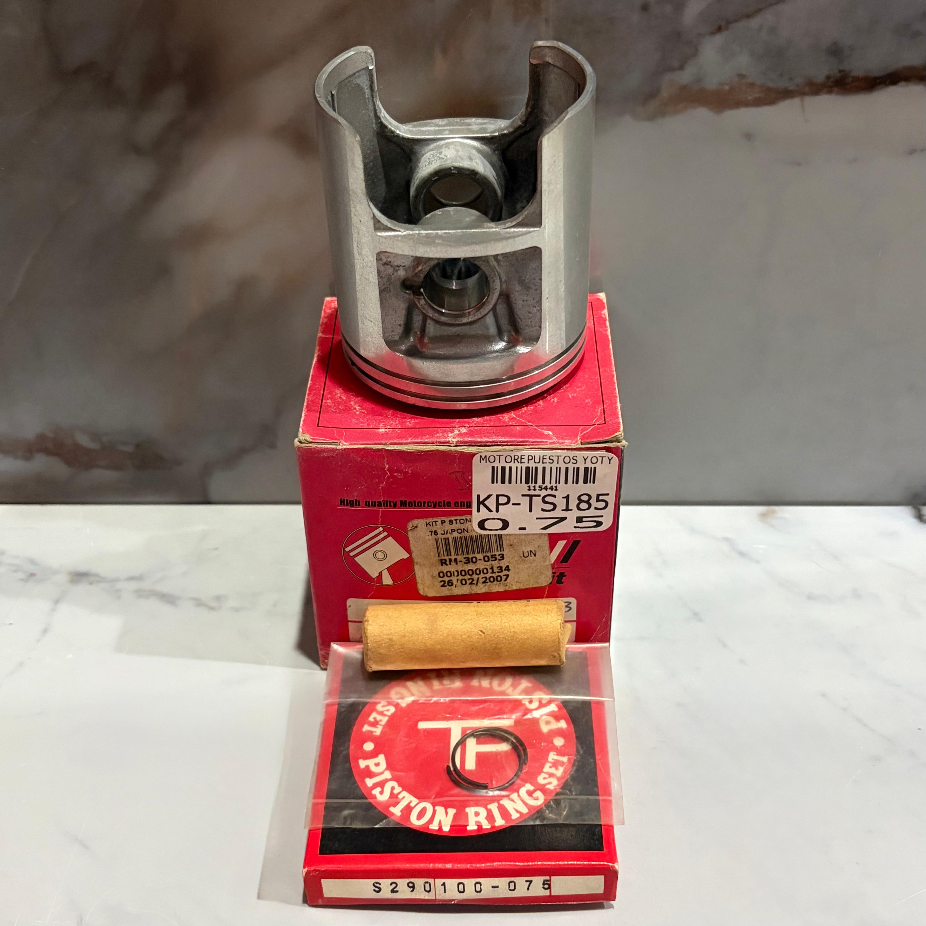 KIT PISTON TS185 0.75 IKT