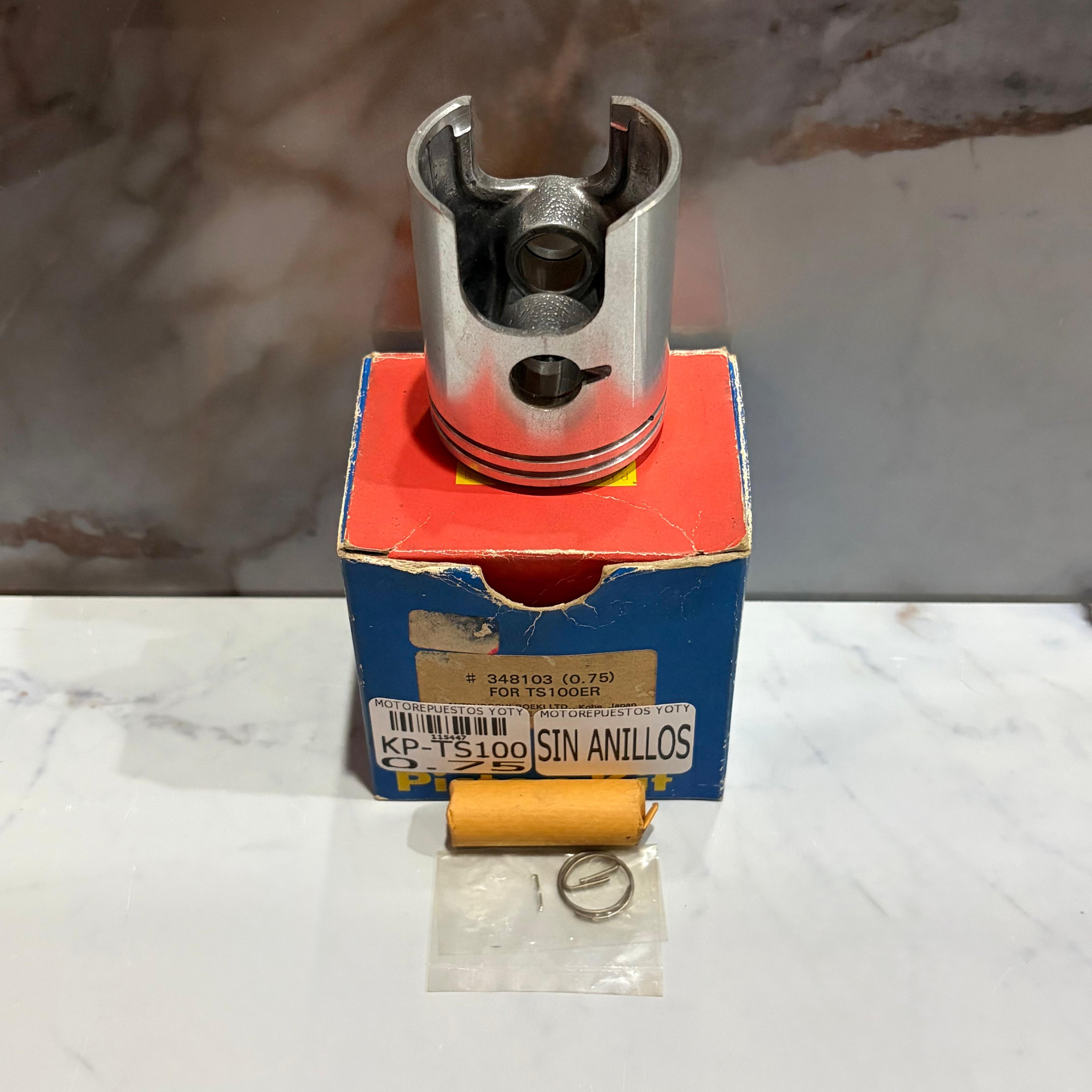 KIT PISTON TS100ER 0.75 INCOMPLETO MITSUBOSHI