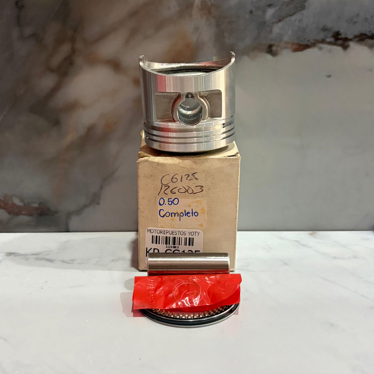 KIT PISTON CG125 0.50